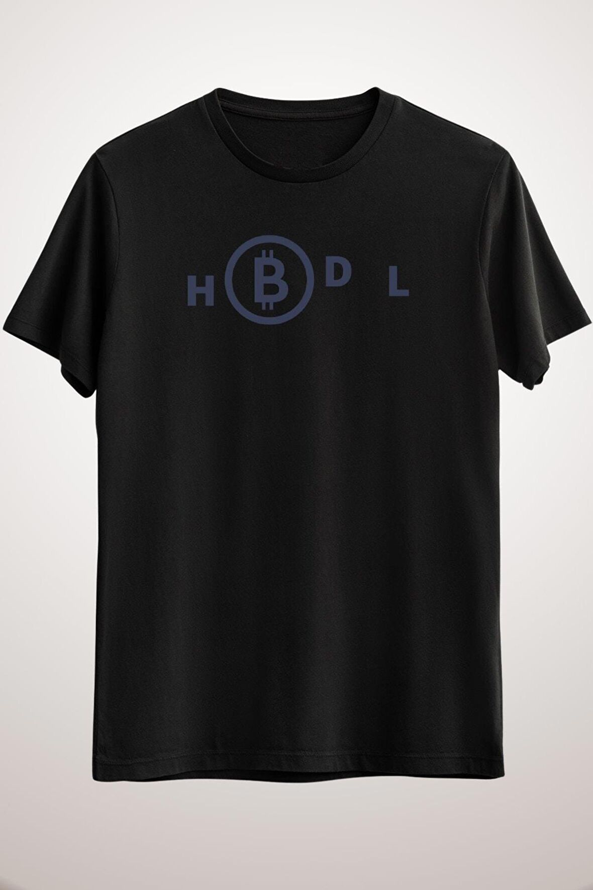 Unisex Siyah Hodl Me Up! Classic T-shirt