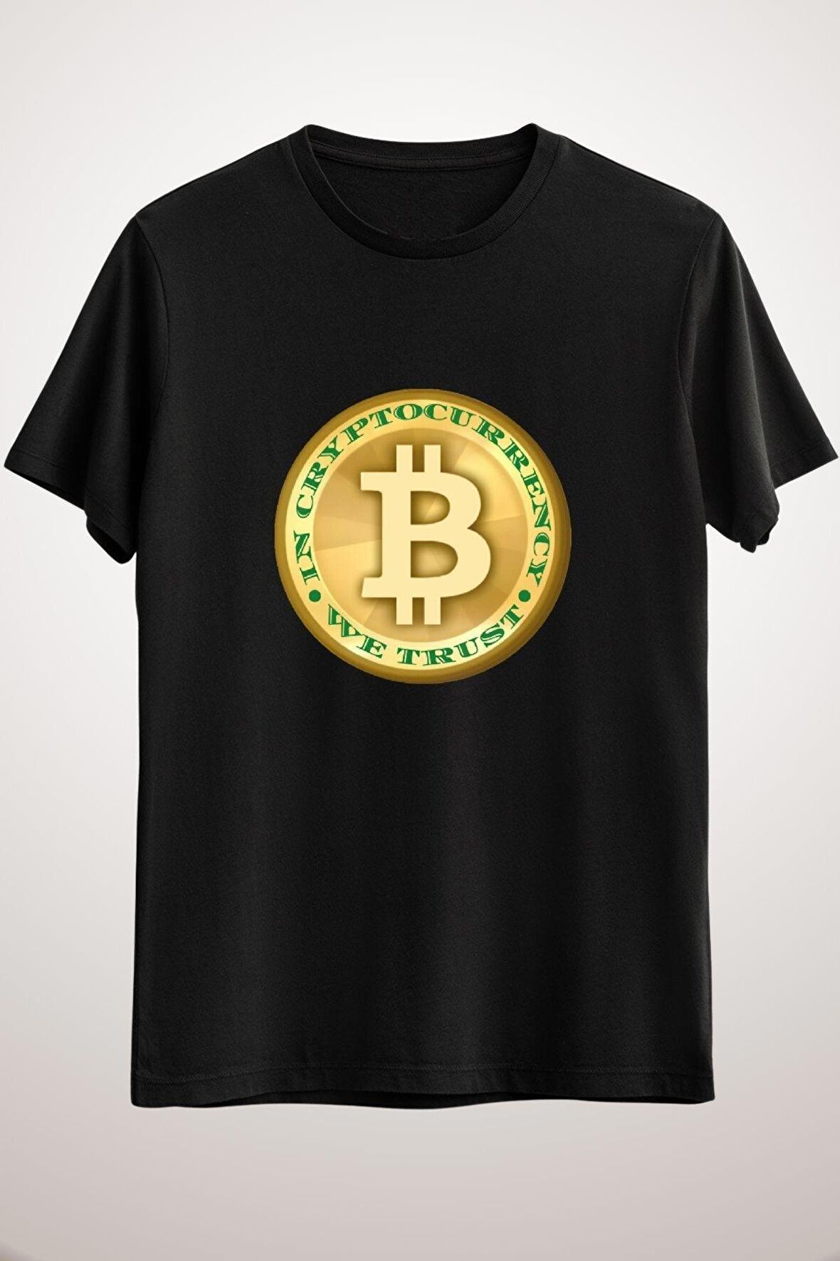Unisex Siyah In Cryptocurrency We Trust Classic T-shirt