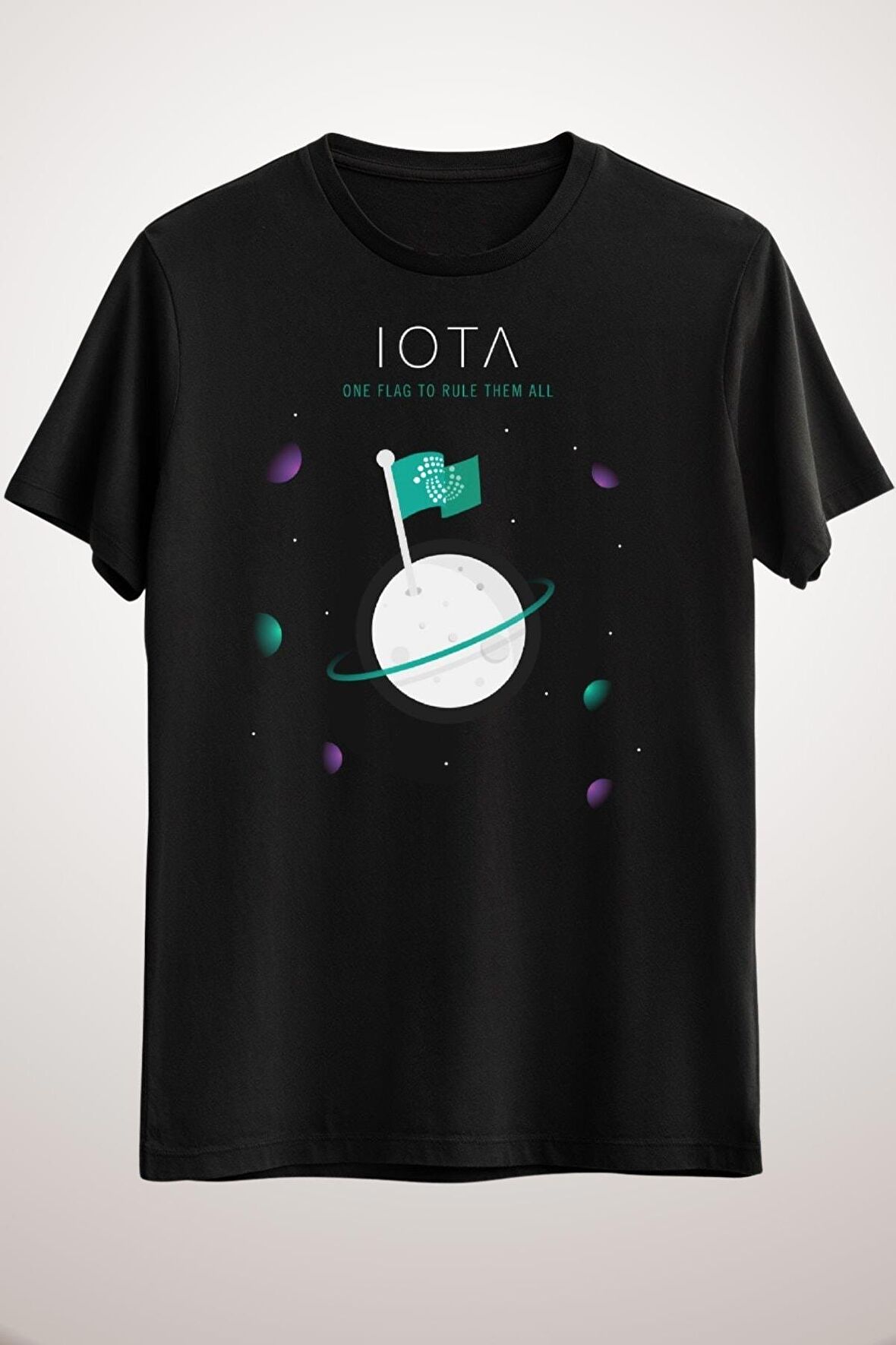 Unisex Siyah Iota - One Flag To Rule Them All Premium T-shirt