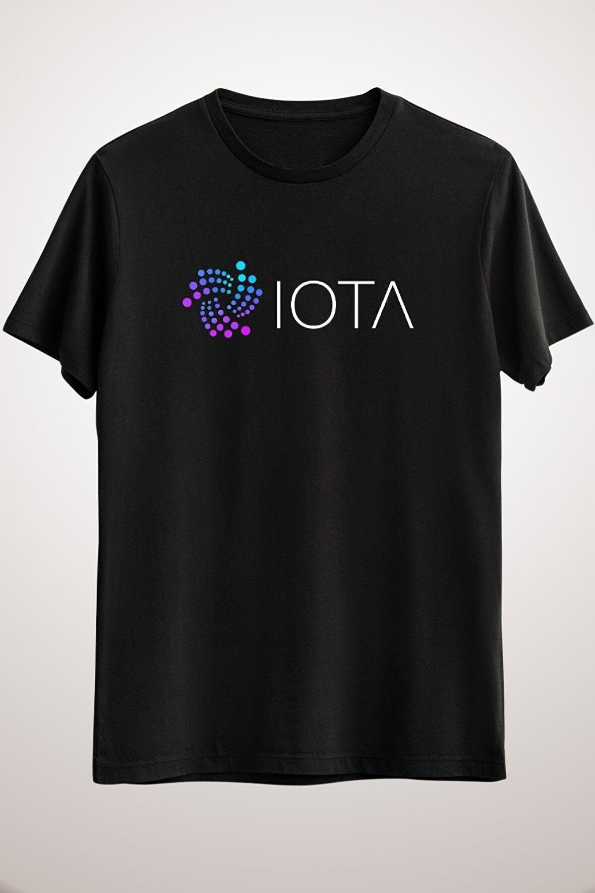 Unisex Siyah Iota Coin Cryptocurrency - Withe Classic T-shirt