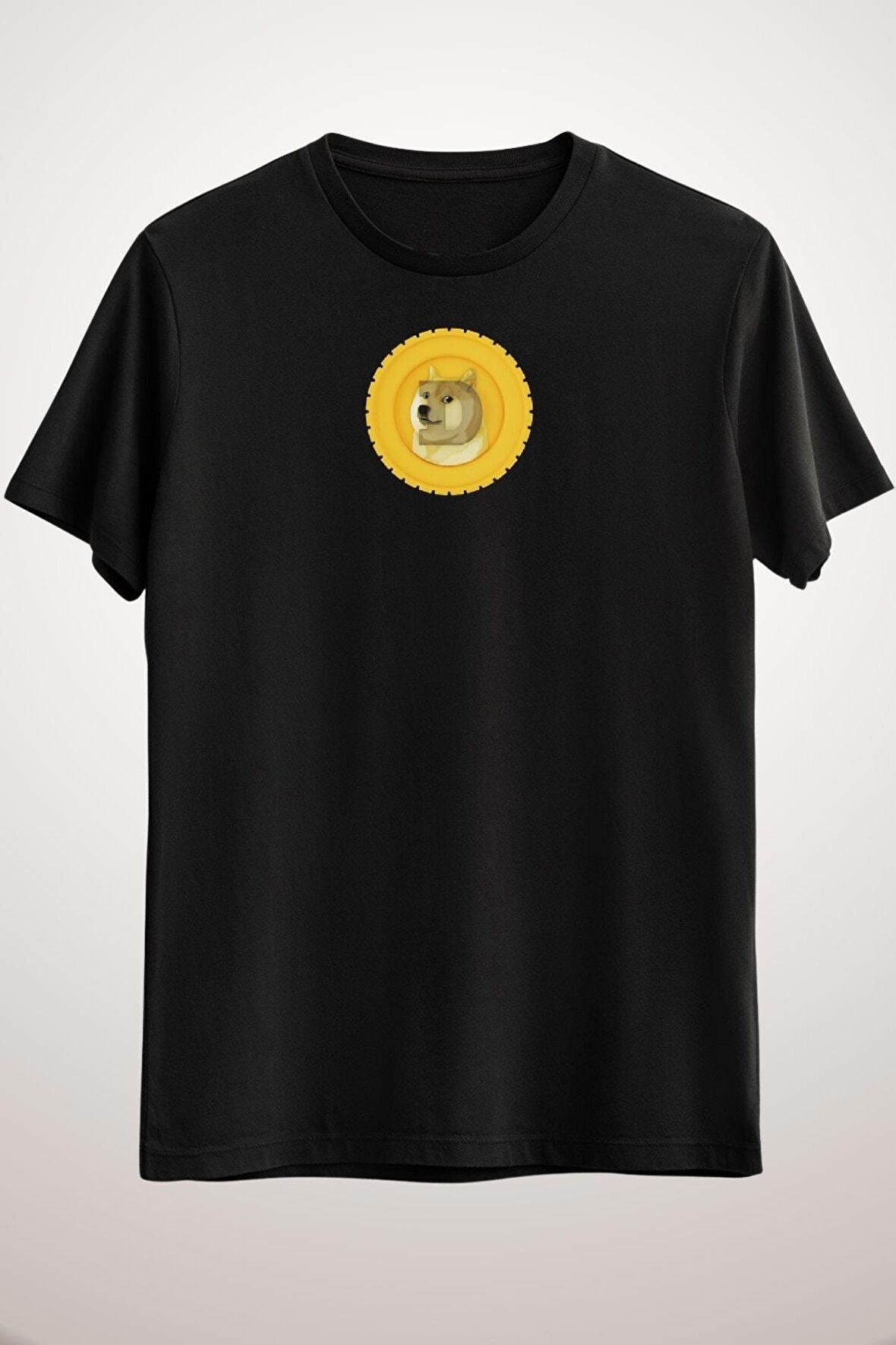 Unisex Siyah It&#x27;s All About Dogecoin Classic T-shirt