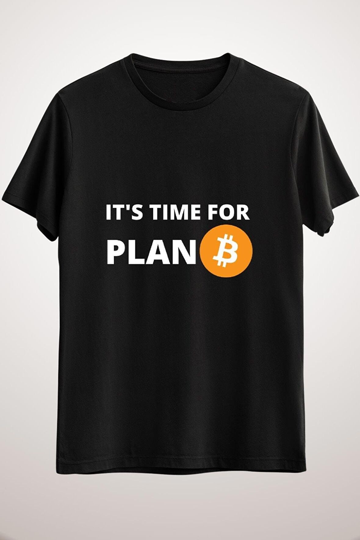 Unisex Siyah It&#x27;s Tıme For Plan B Classic T-shirt