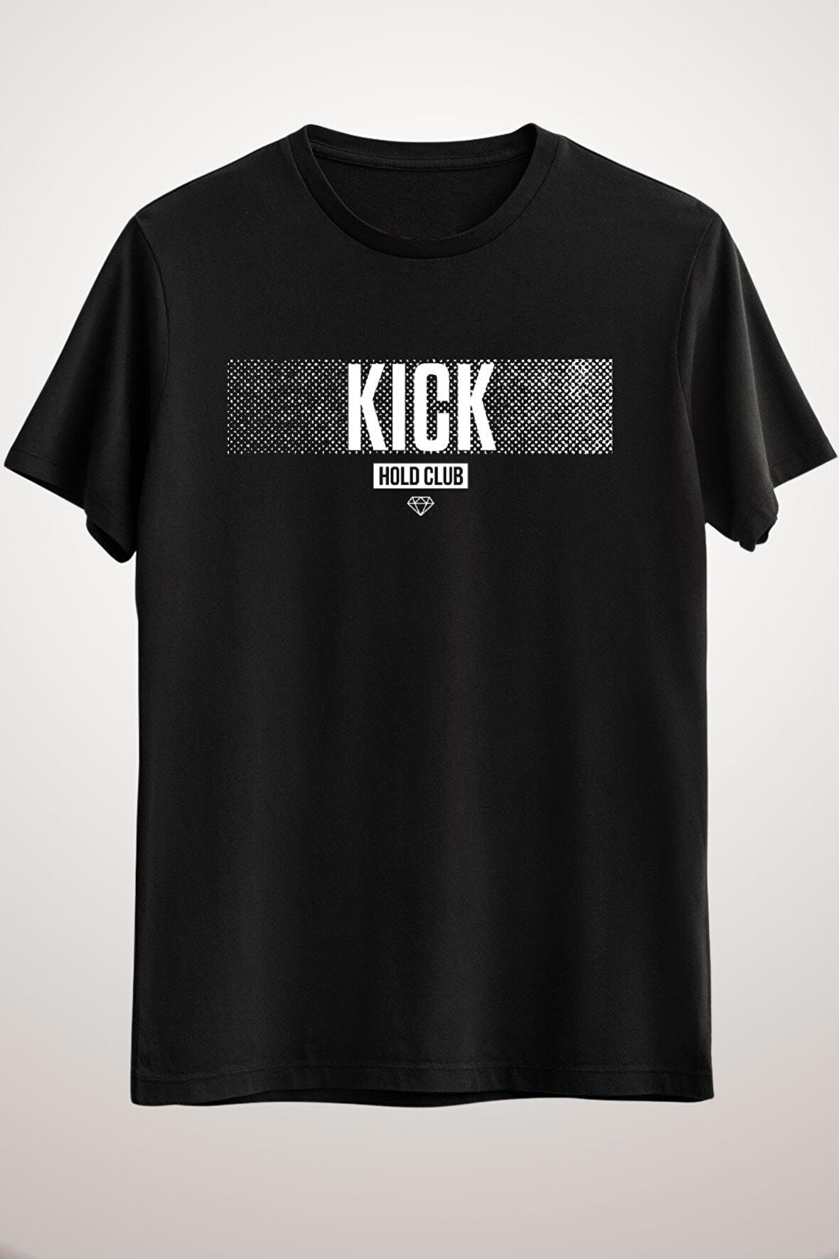Unisex Siyah Kickcoin (kıck) Crypto Hold Club Essential T-shirt