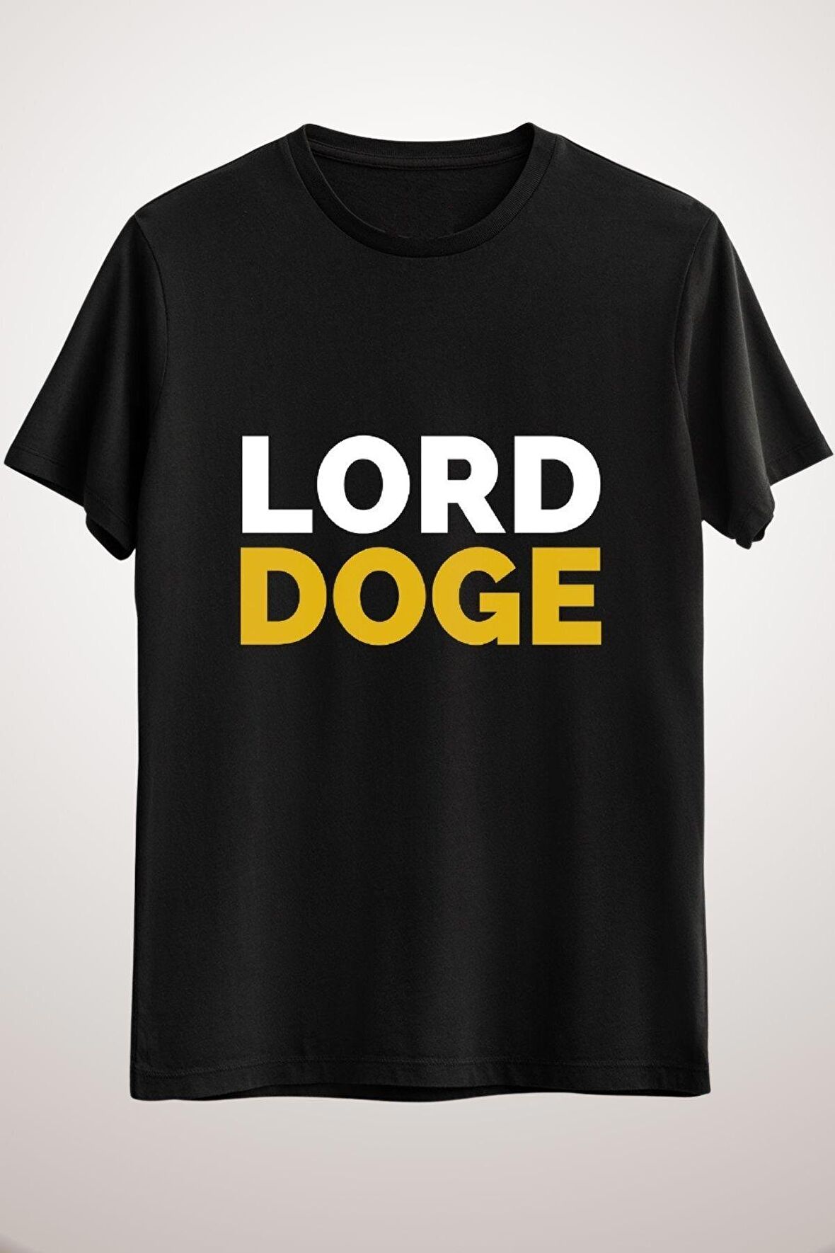 Unisex Siyah Lords Of Dogecoin Classic T-shirt