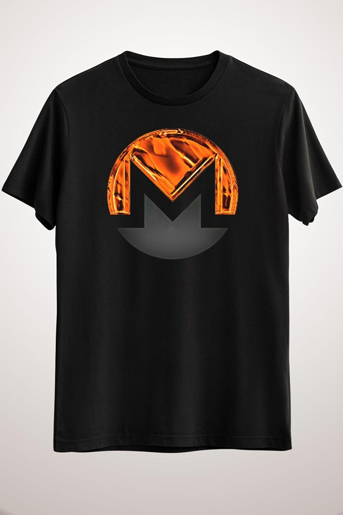 Unisex Siyah Monero Classic T-shirt