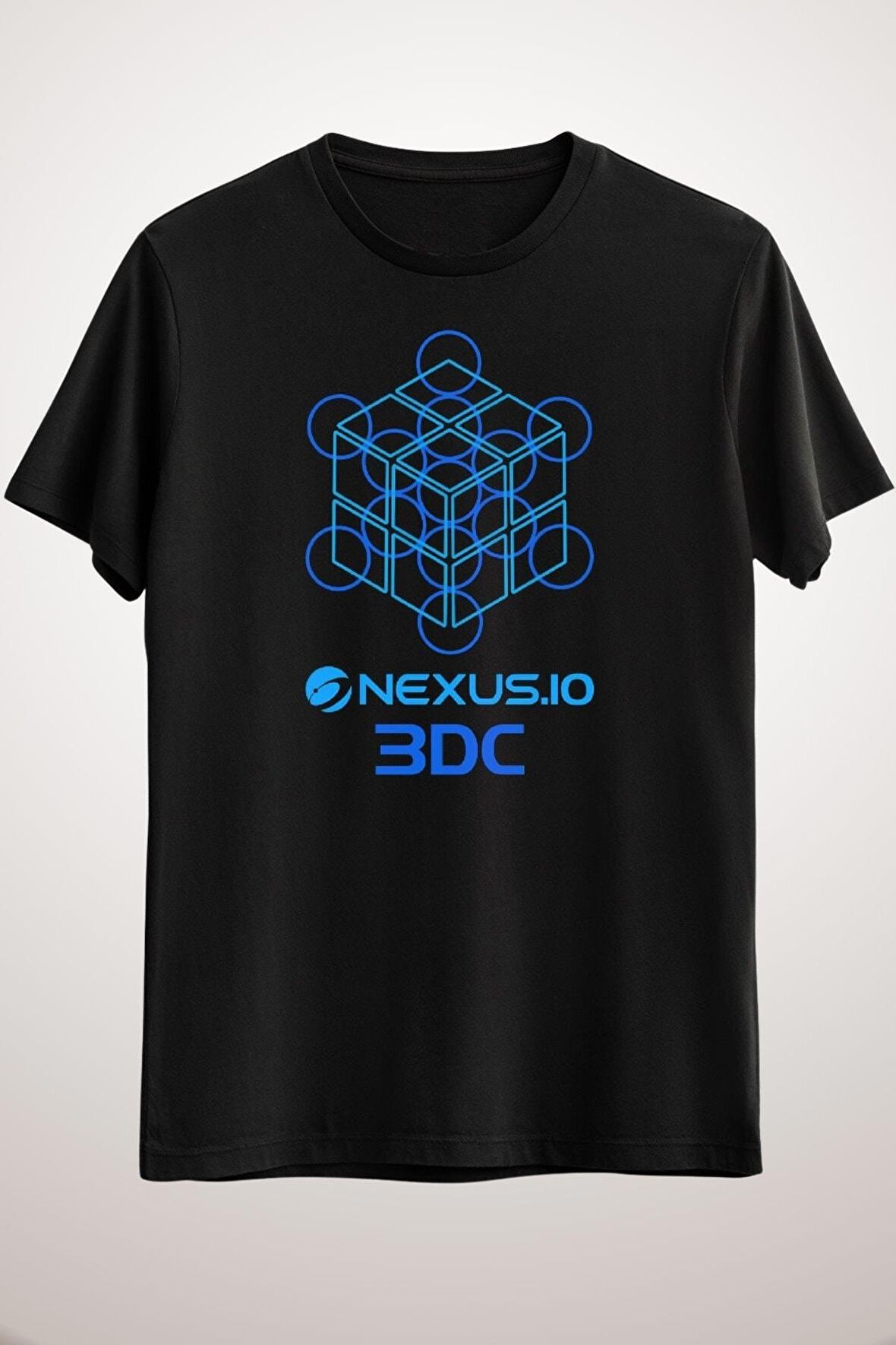 Unisex Siyah Nexus Official 3dc Blockchain Classic T-shirt