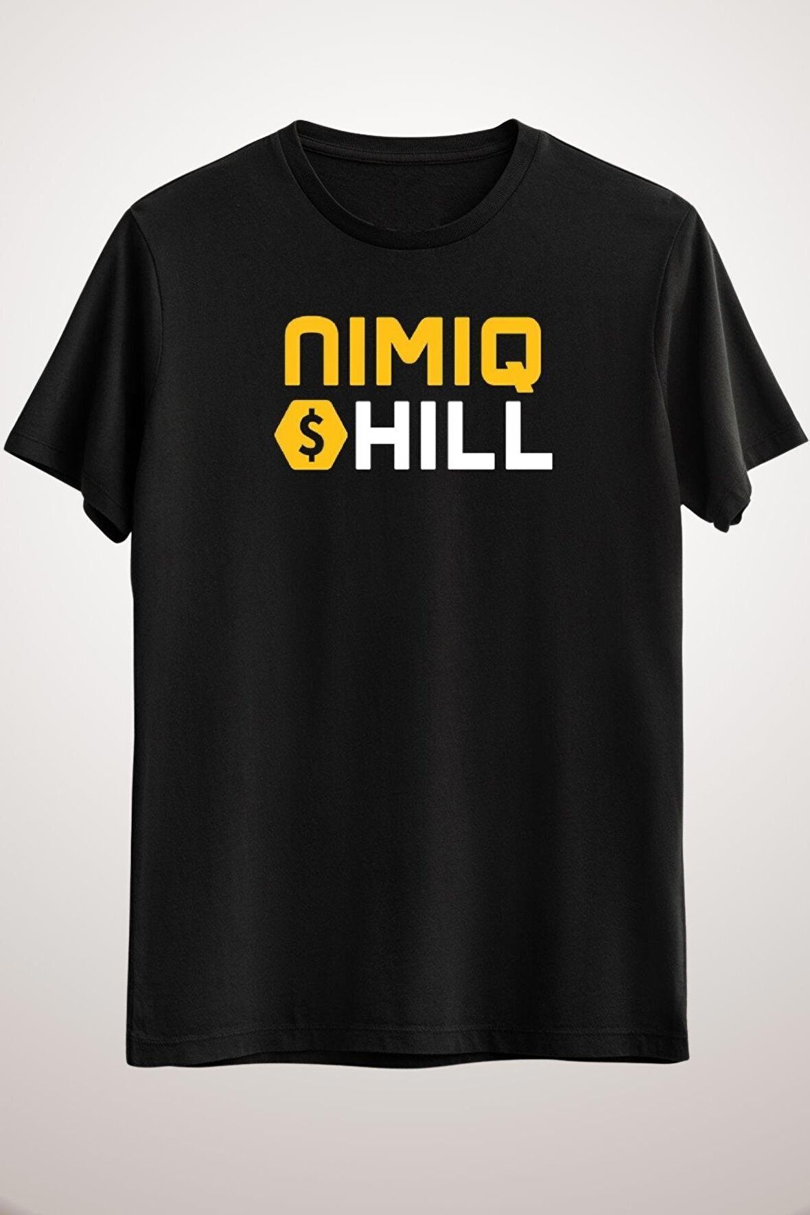 Unisex Siyah Nimiq Shill Classic T-shirt