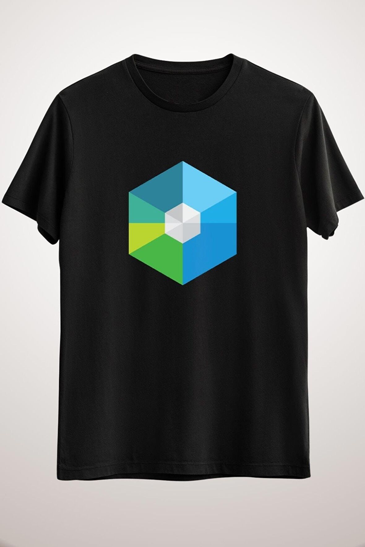 Unisex Siyah Raiblocks Xrb Essential T-shirt