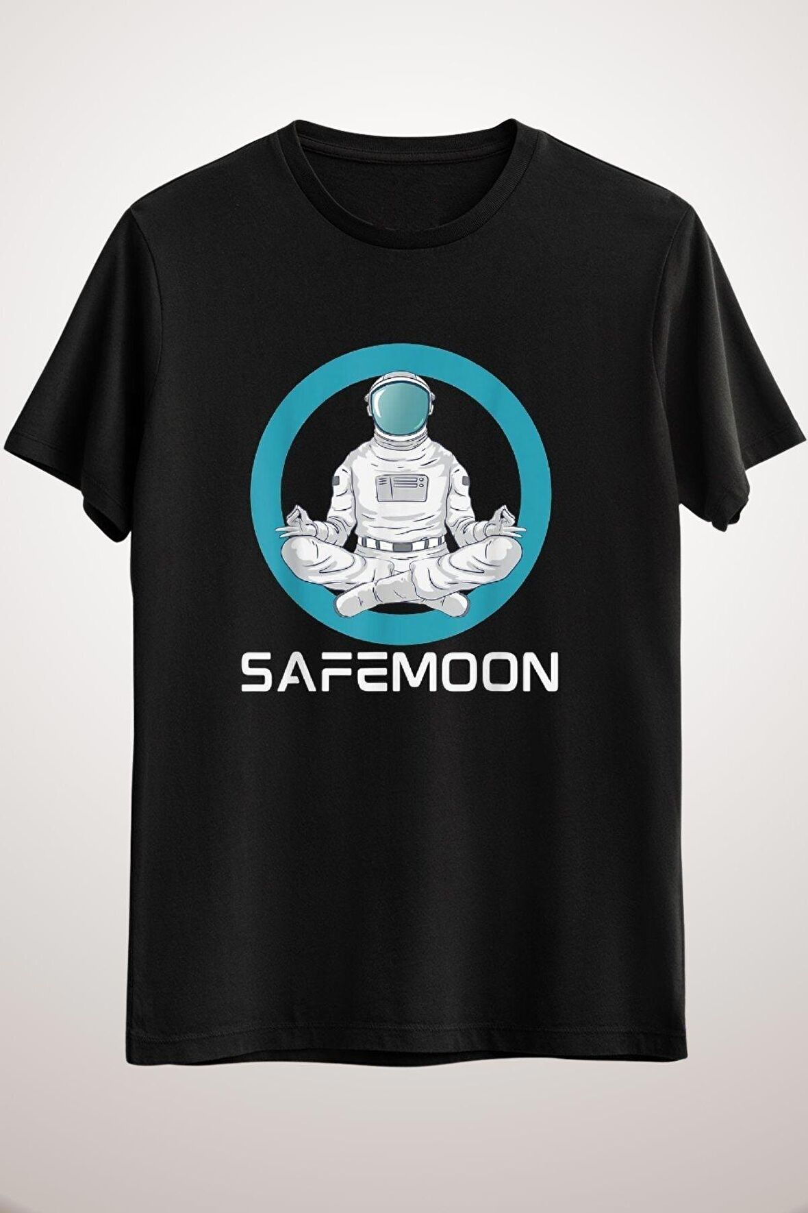 Unisex Siyah Safemoon Crypto Coin Cryptocurrency To The Moon Investor Gift Classic T-shirt