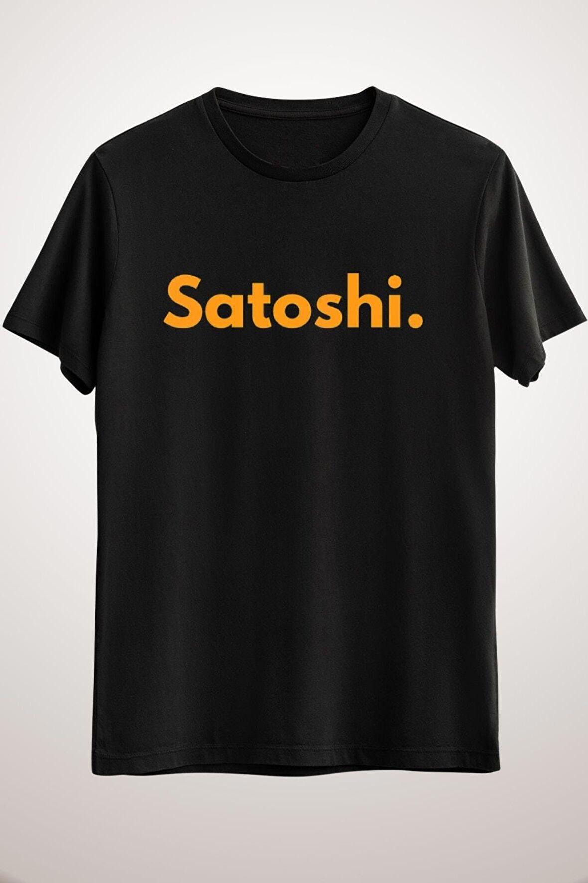 Unisex Siyah Satoshi. Classic T-shirt