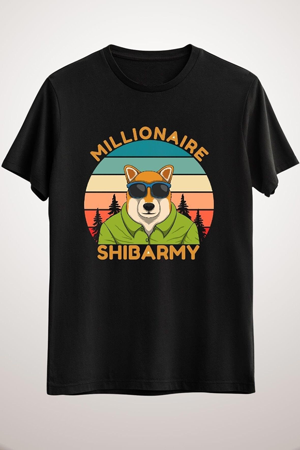 Unisex Siyah Shiba Inu Army Crypto (shıb) Classic T-shirt