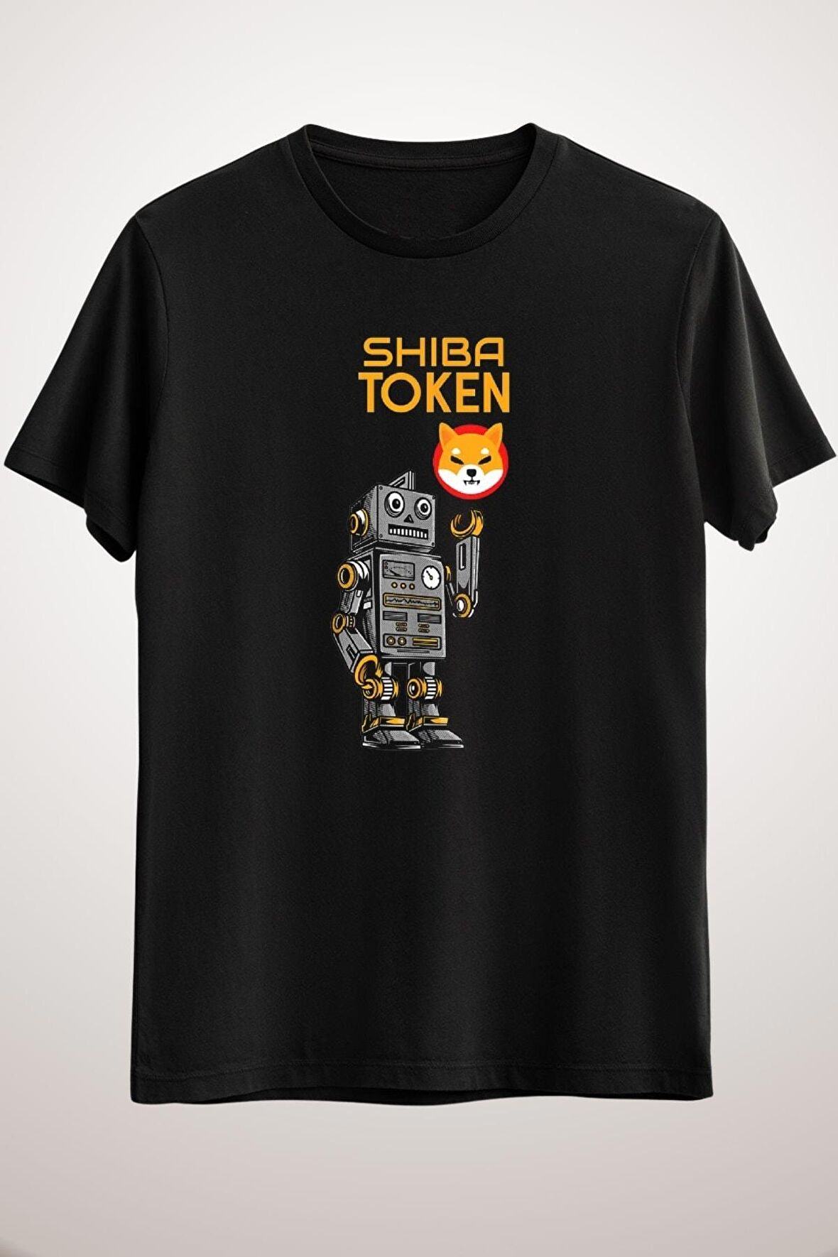 Unisex Siyah Shiba Inu Token Crypto Coin Cryptocurrency Long Sleeve T-shirt