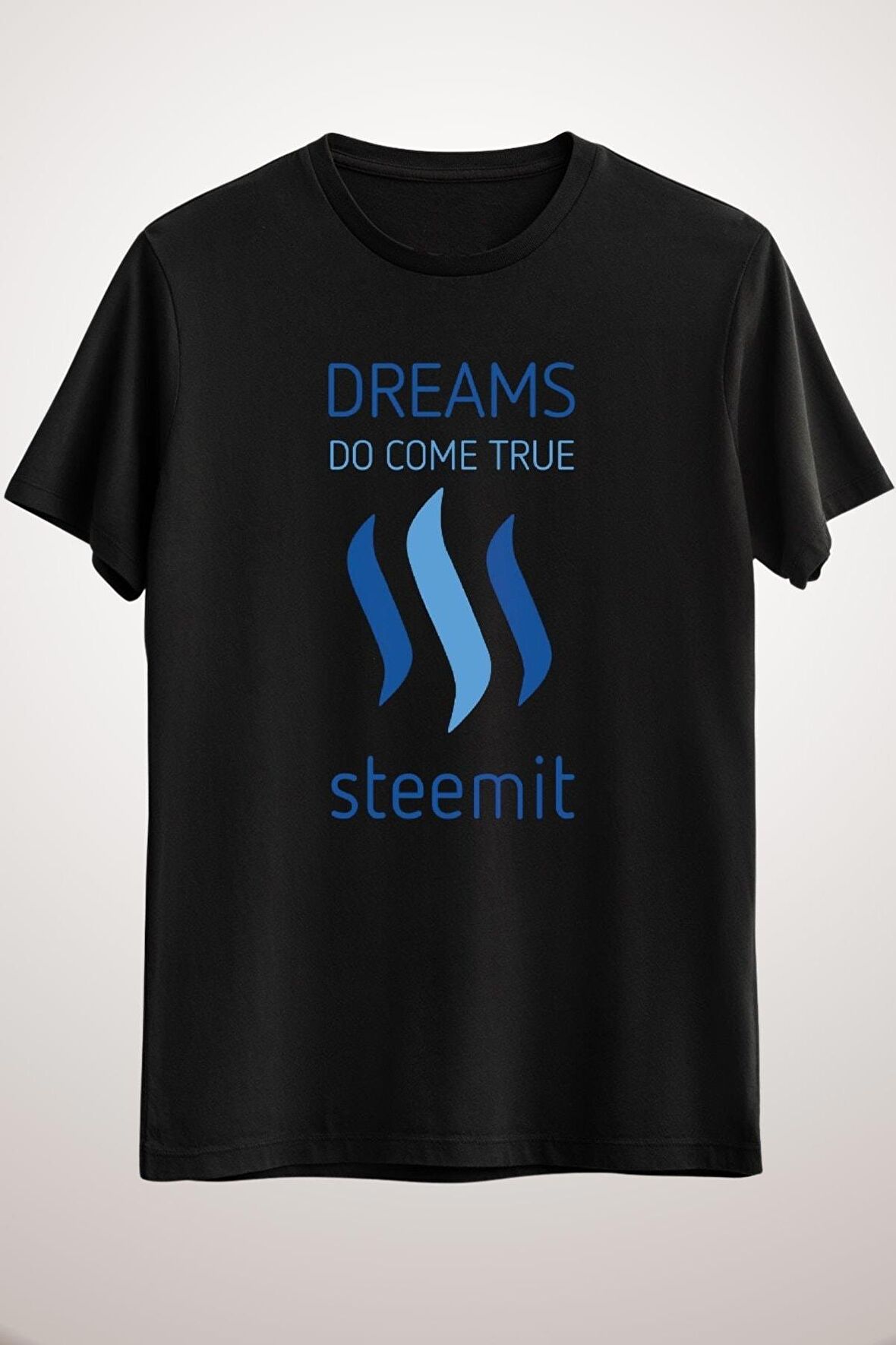 Unisex Siyah Steemıt - Dreams Do Come True Classic T-shirt