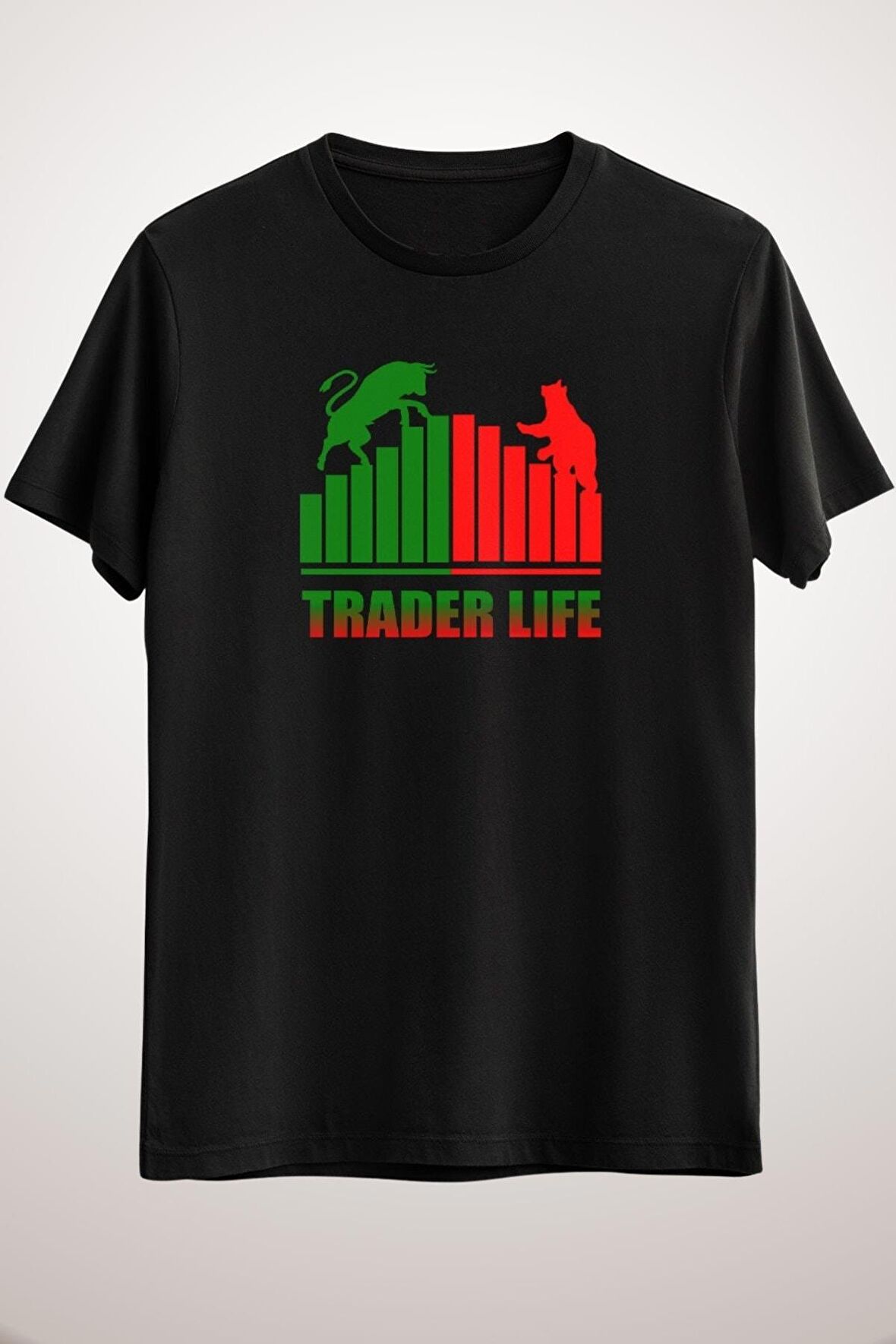 Unisex Siyah Stock Market Day Trader Investor Classic T-shirt