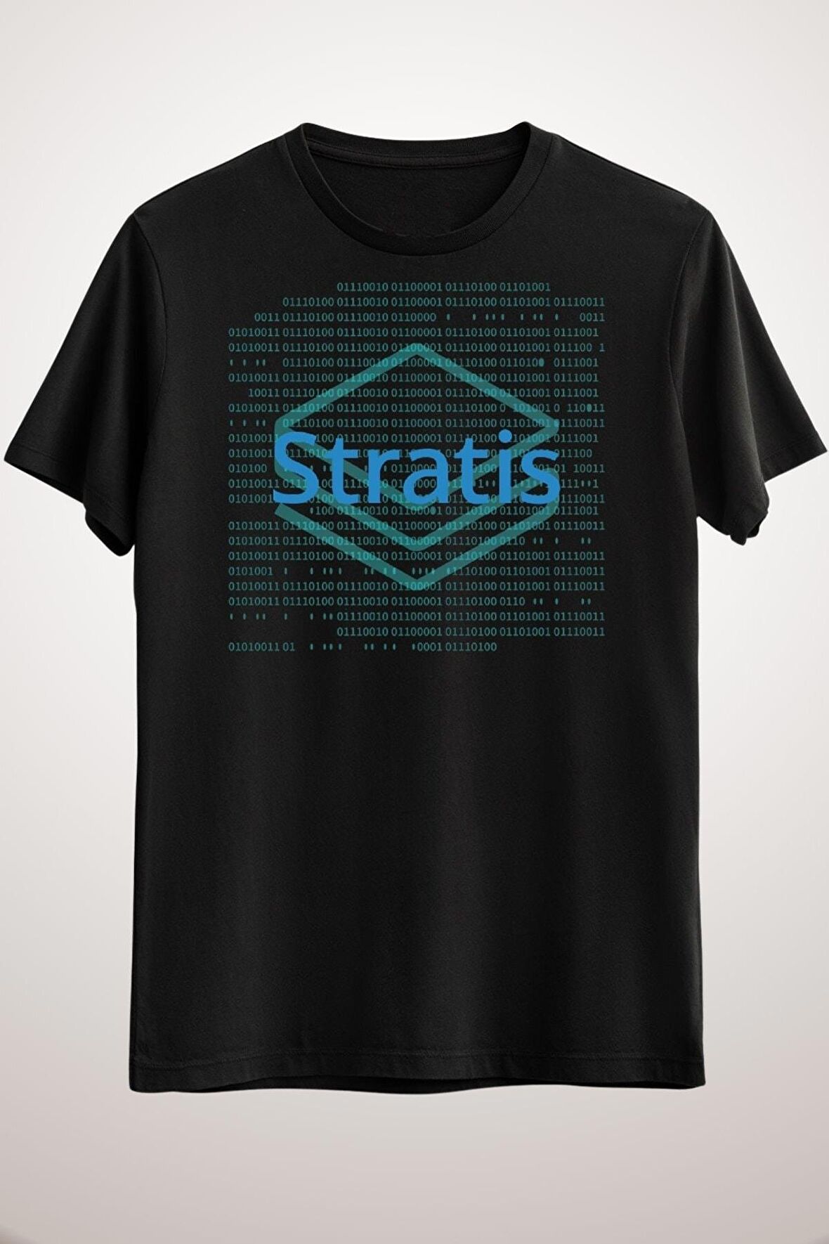 Unisex Siyah Stratis Classic T-shirt