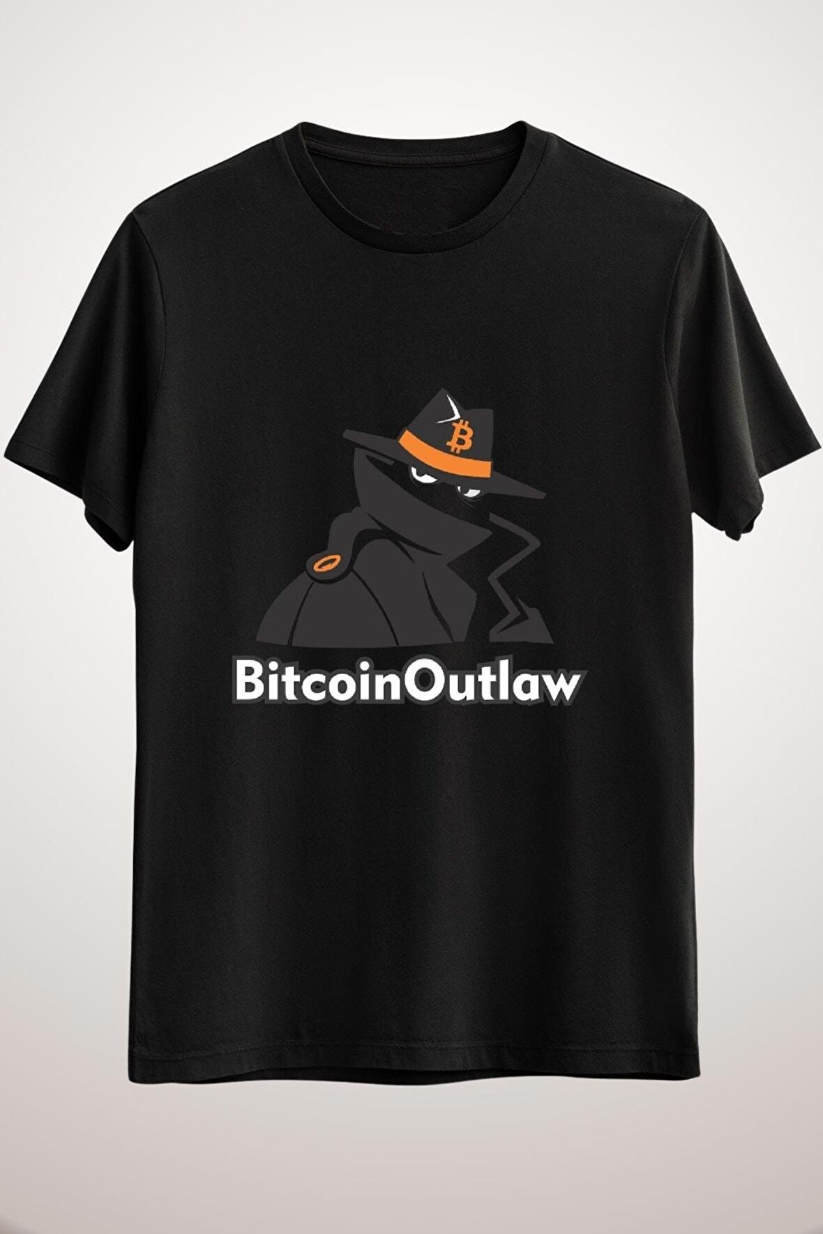 Unisex Siyah The Bitcoin Outlaw Essential T-shirt