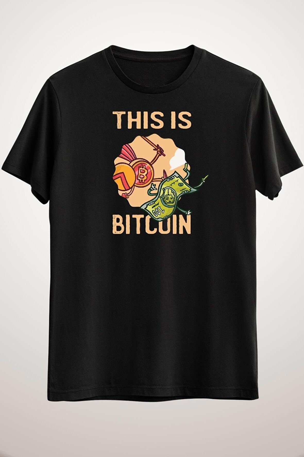 Unisex Siyah This Is Bitcoin - Funny Crypto Essential T-shirt