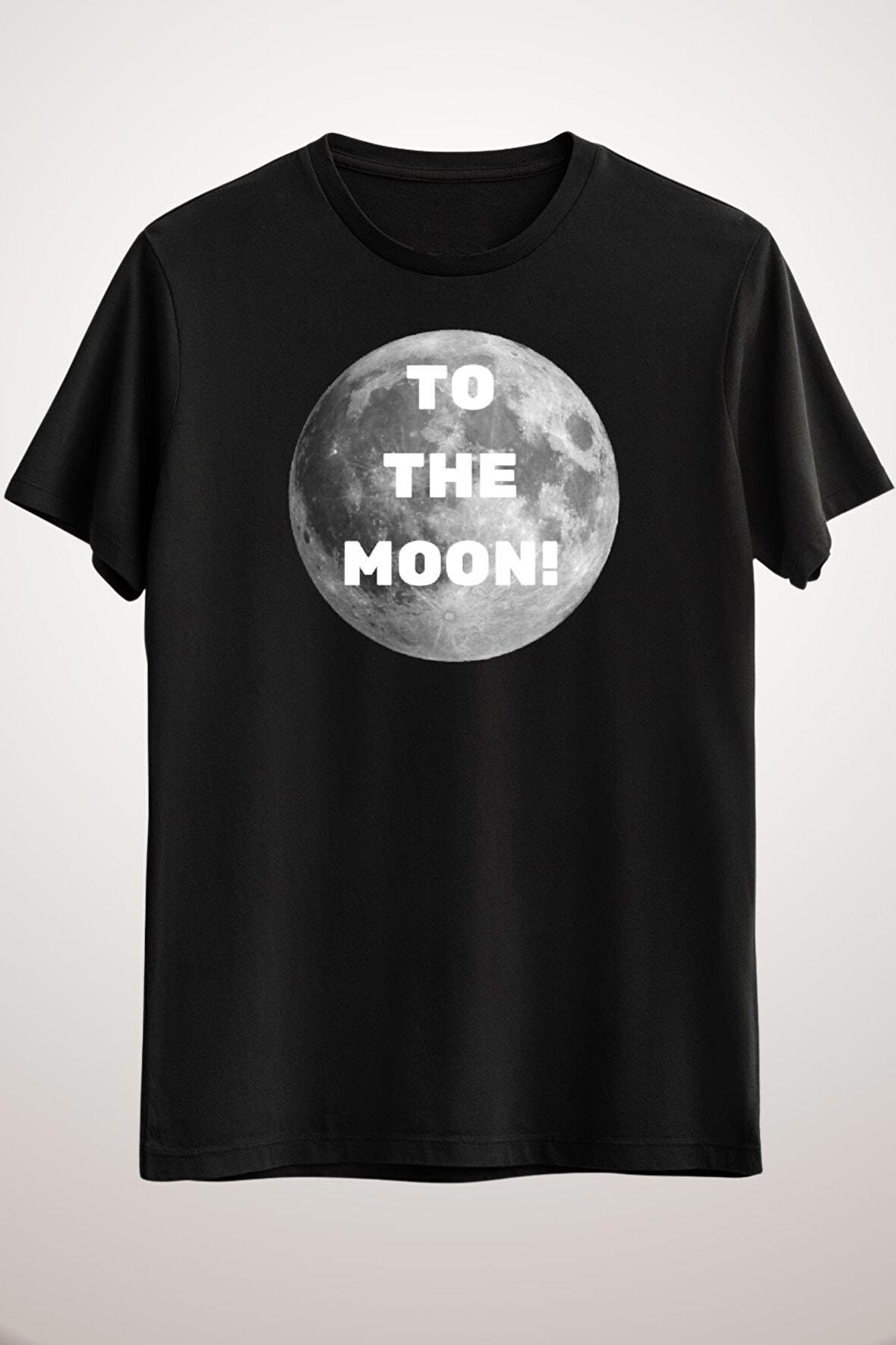 Unisex Siyah To The Moon T-shirt - Crypto Shirt - Moon Shirt Essential T-shirt