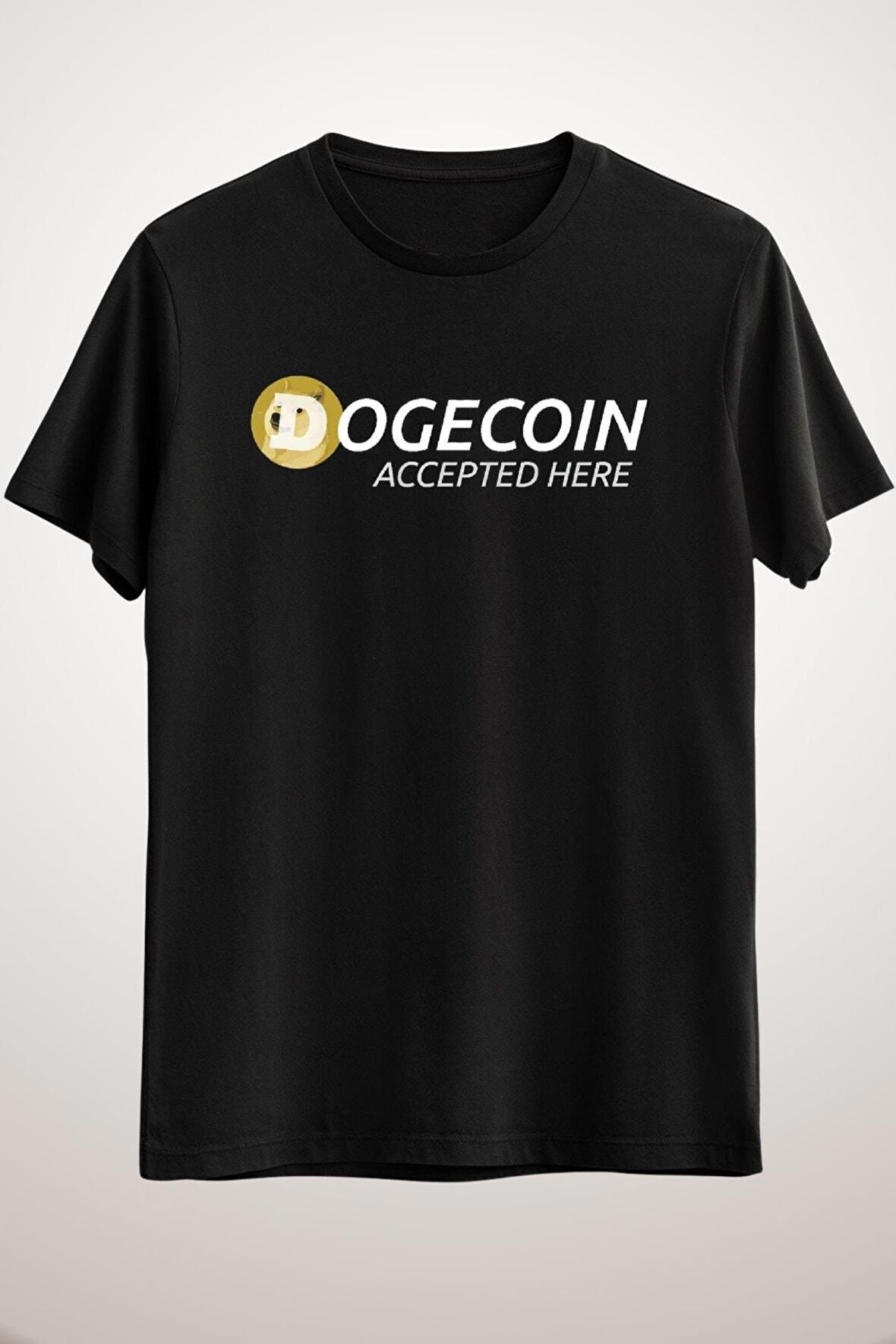Unisex Siyah Tshirt Cryptocurrency Doge Dark Classic T-shirt