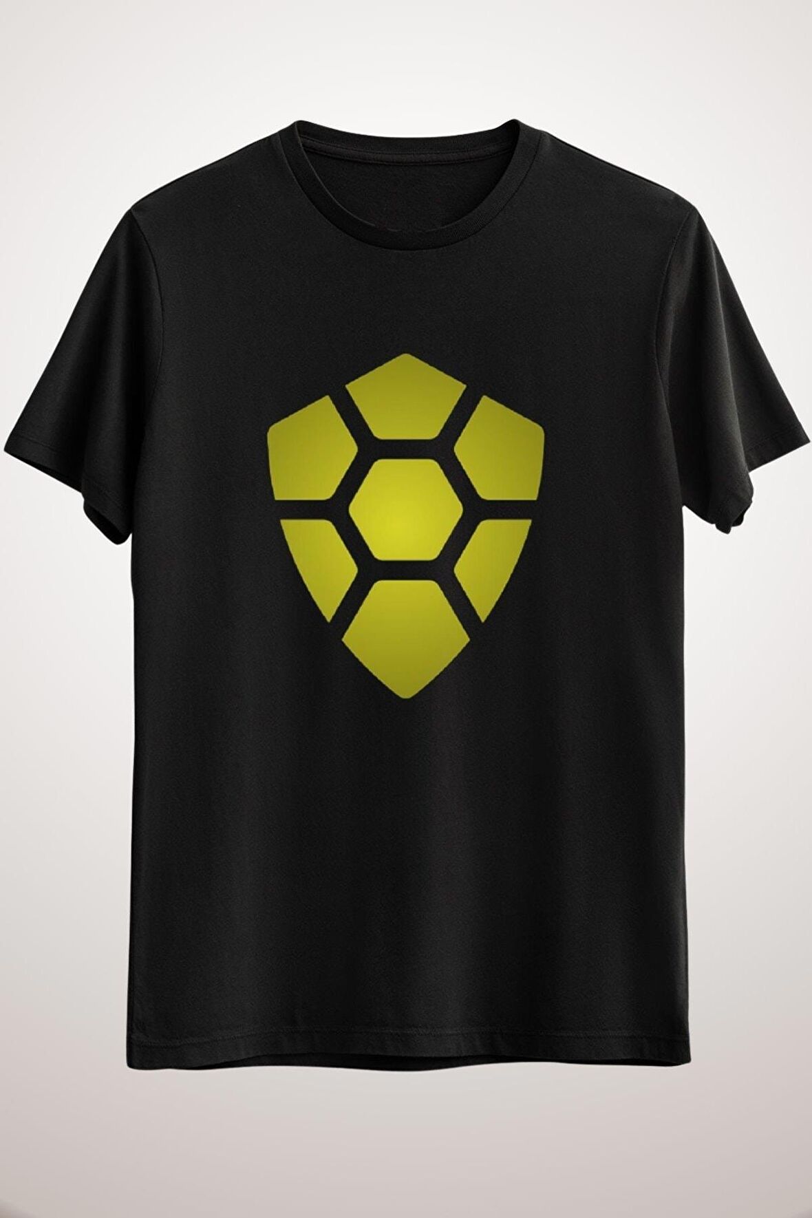Unisex Siyah Turtlegold Classic T-shirt
