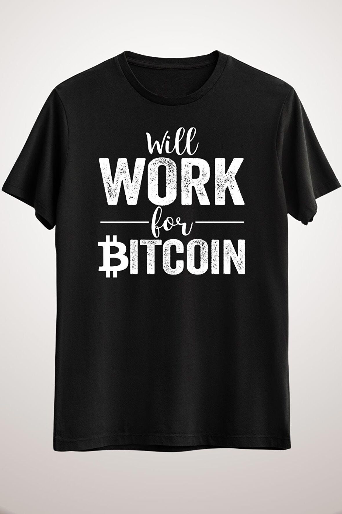 Unisex Siyah Will Work For Bitcoin Essential T-shirt