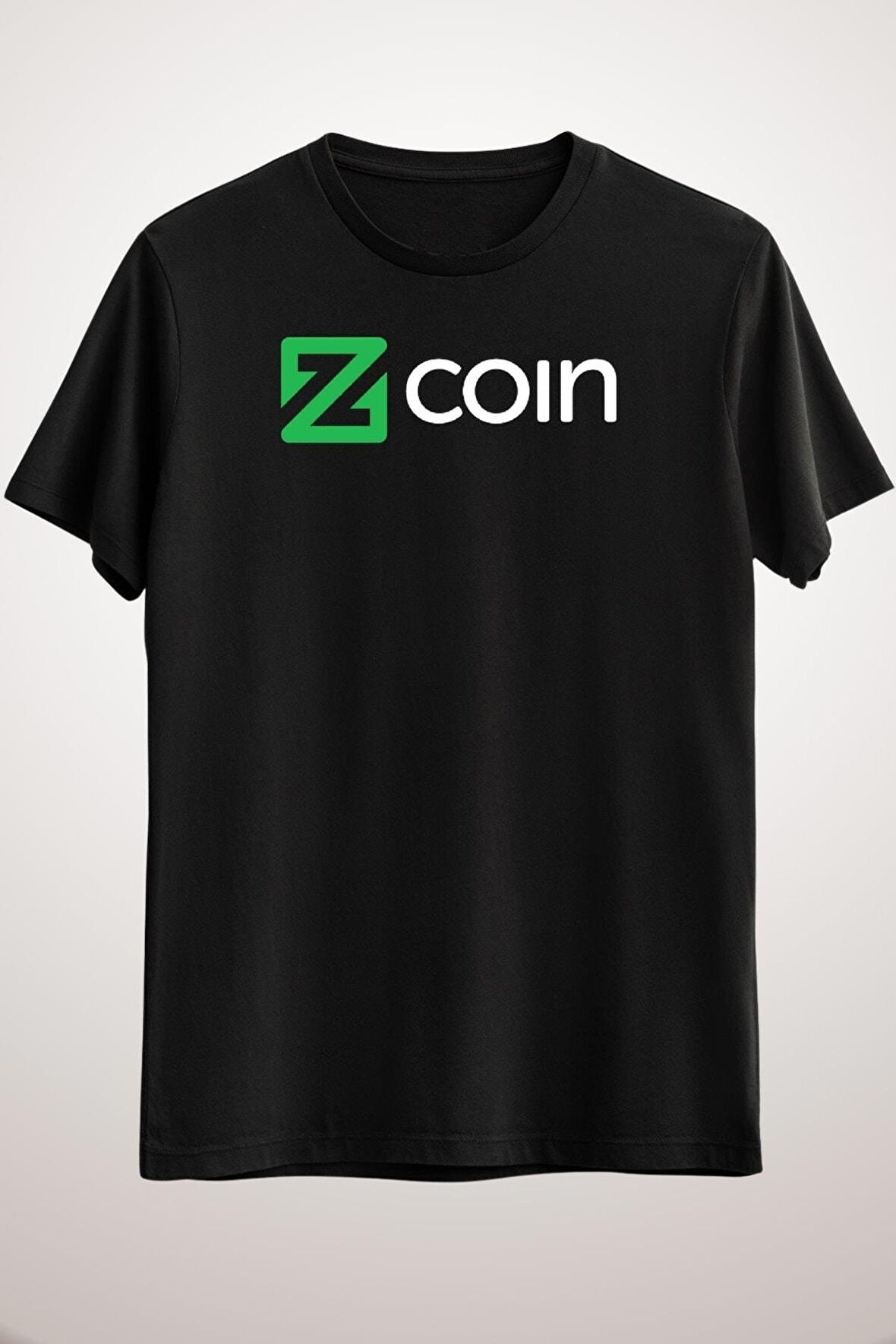 Unisex Siyah Zcoin Classic T-shirt