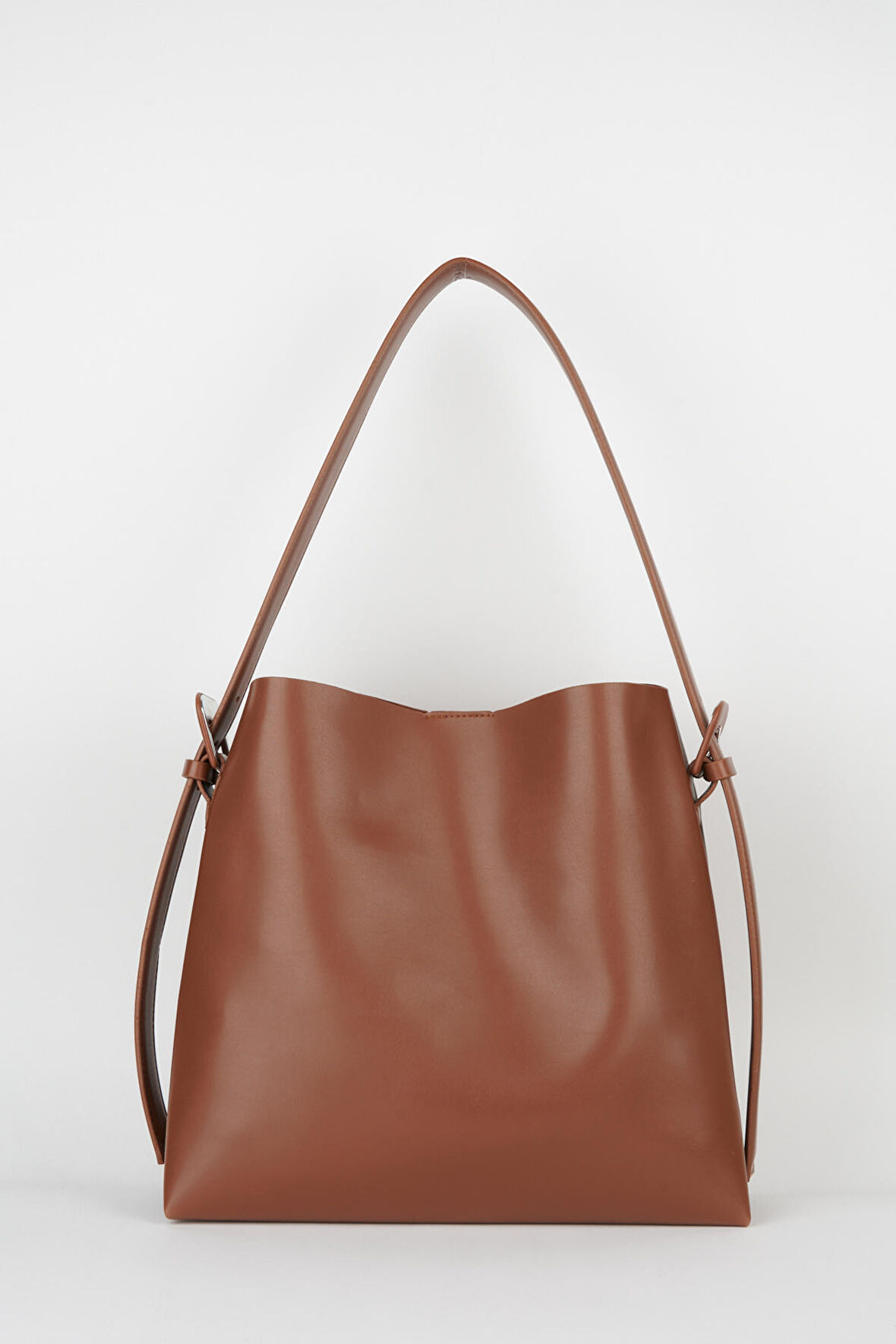 Crocos Taba İçi Süet Yumuşak Deri Çıtçıt Ve Fermuar Kapama İç Bölme Büyük Boy Shopper Çanta