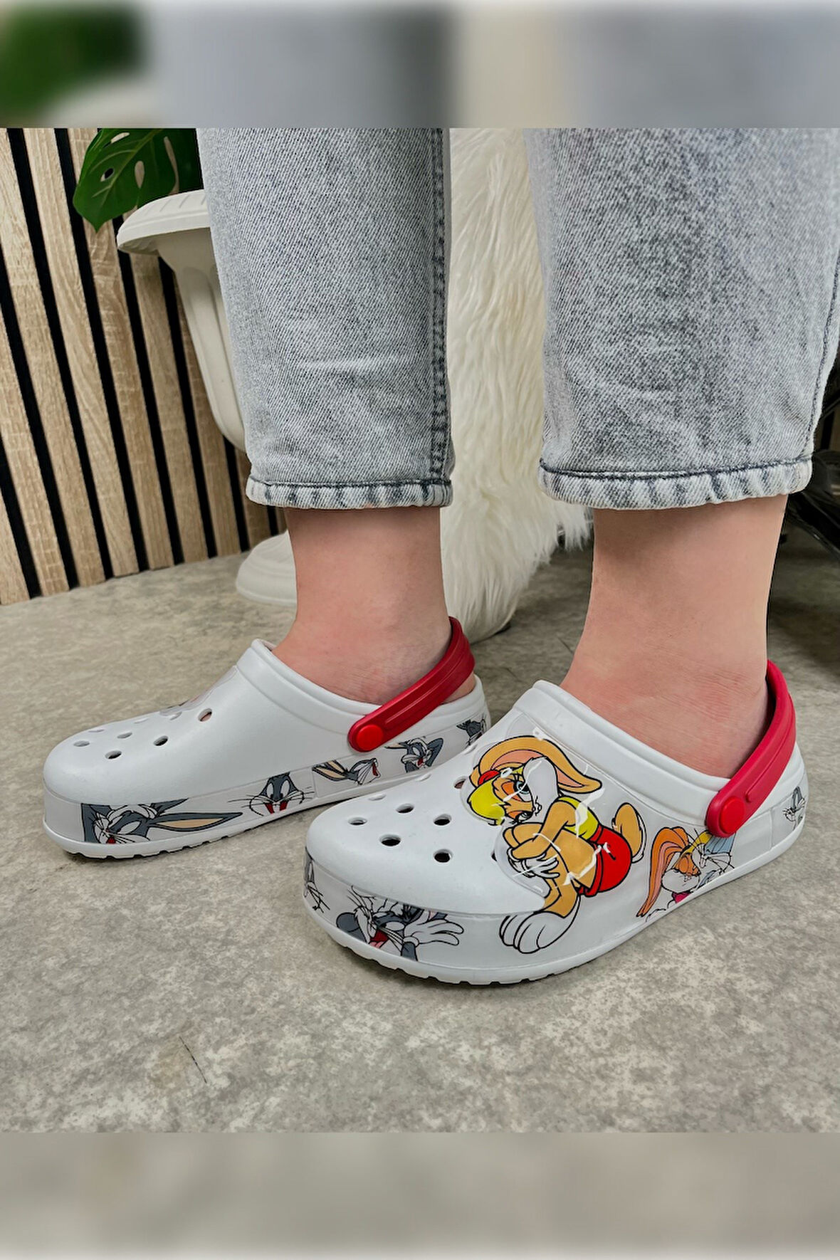 Günlük Anne Kız Terlik Sabo Hemşire Doktor Aşçı  Sandalet Desenli Taban Crocs  CRF-8246