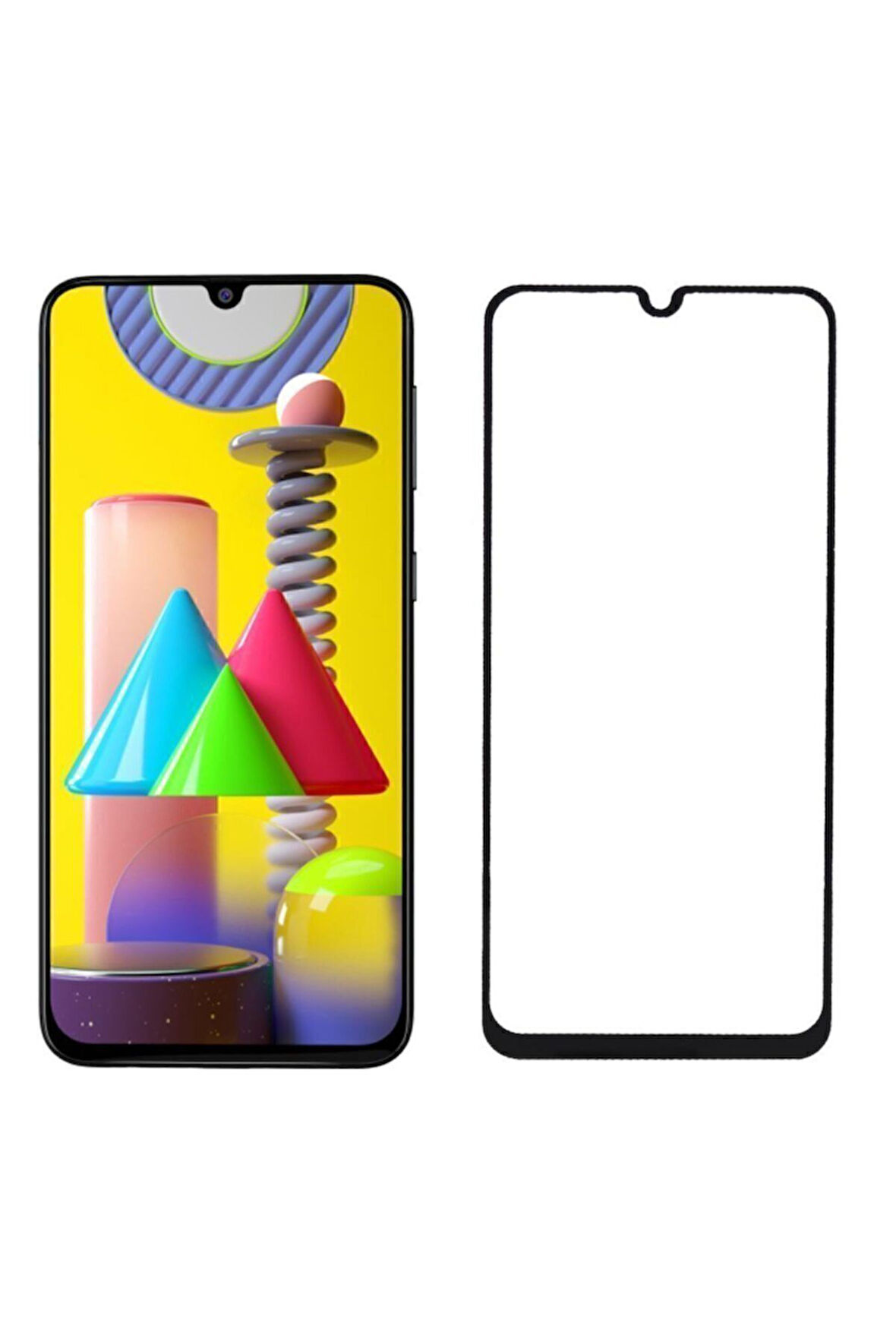 Samsung M31 /a31 / A22 Seramik Nano Ekran Koruyucu Tam Kaplayan Kırılmaz Esnek Cam