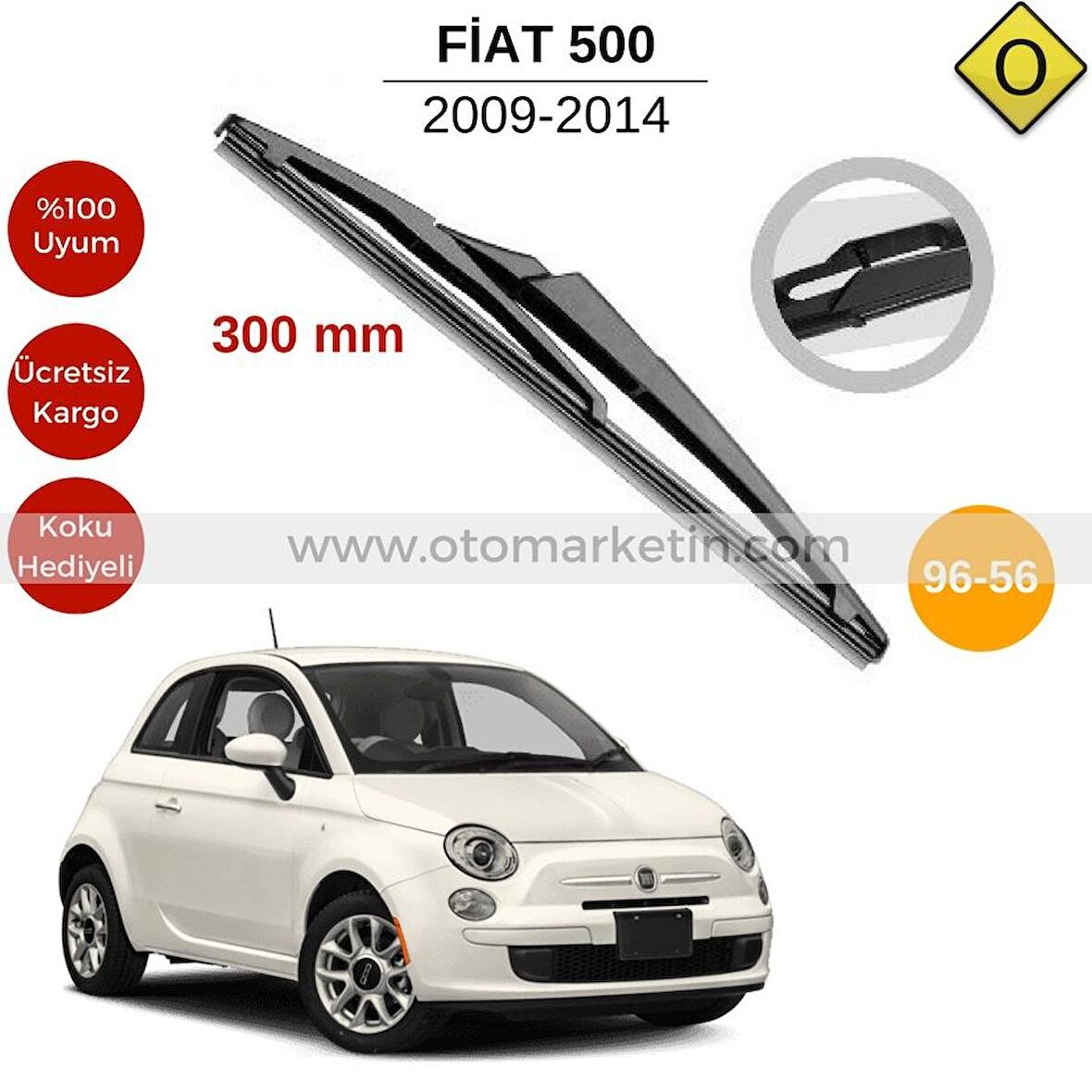 Fiat 500 Arka Silecek 2009-2014(MTM96-56)