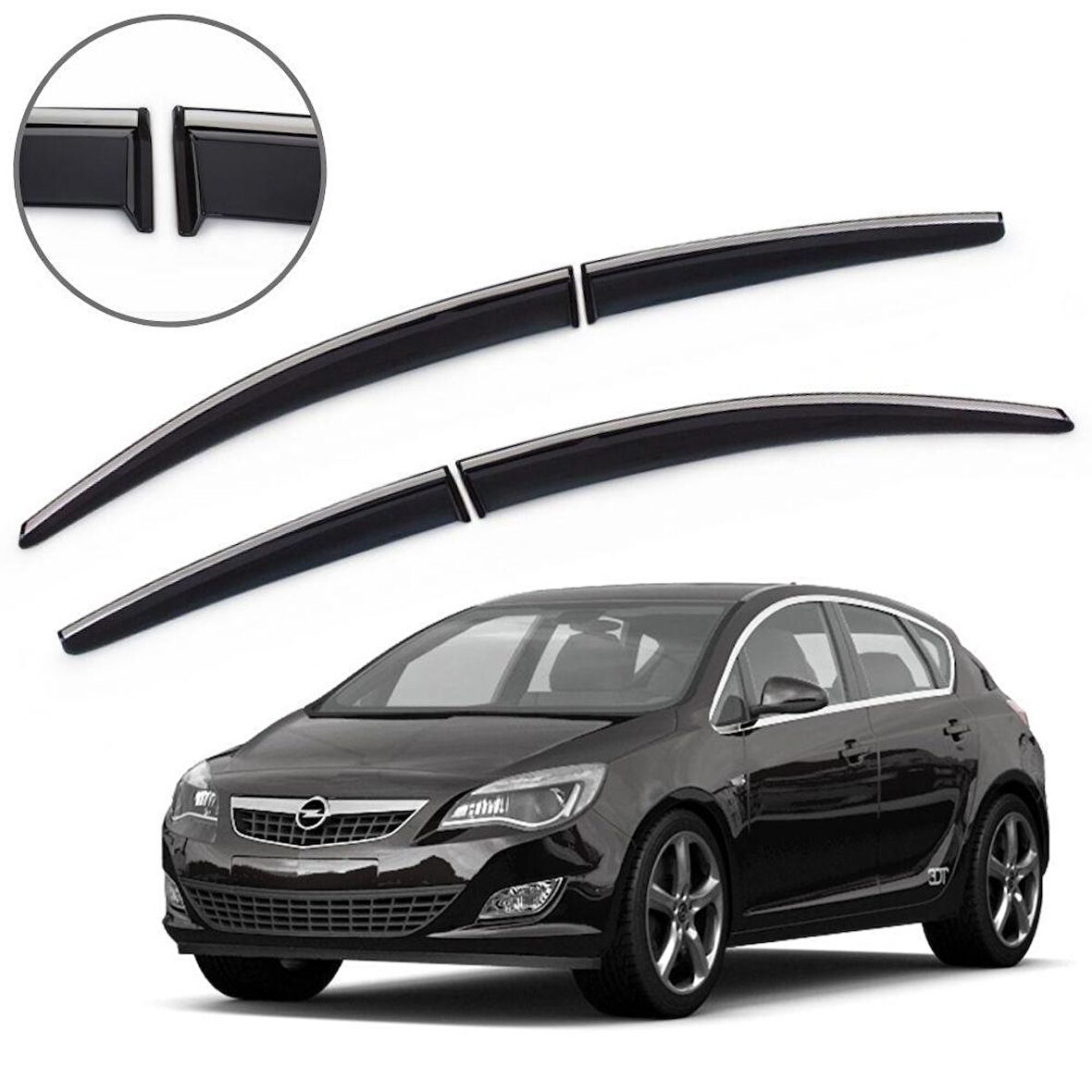 Opel Astra J HB Sedan Krom Çıtalı Cam Rüzgarlığı