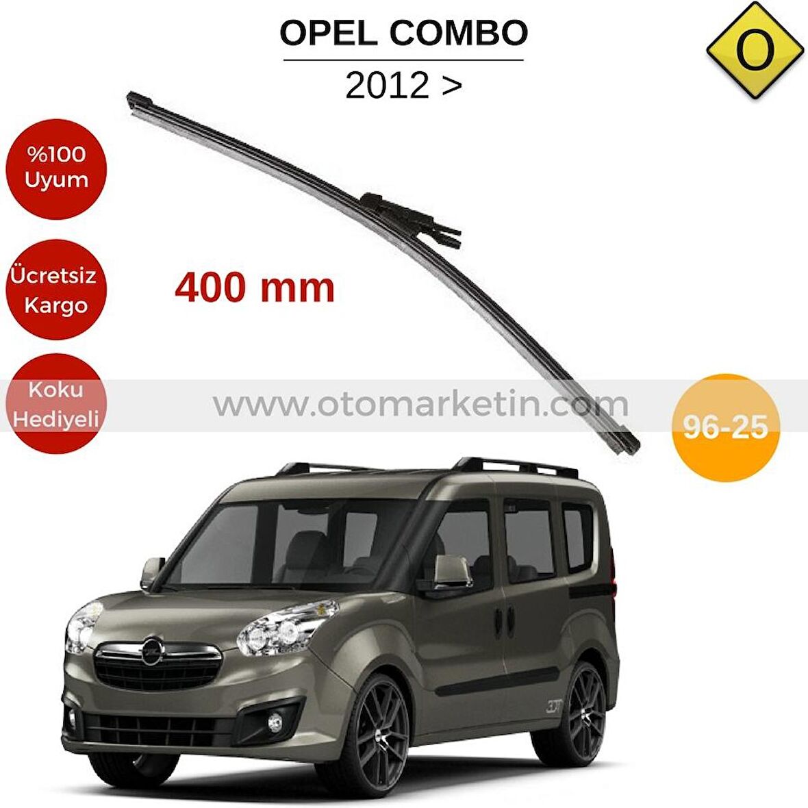 Opel Combo Arka Silecek 2012 Sonrası(MTM96-25)