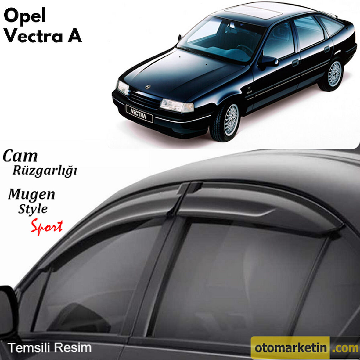 Opel Vectra A Mugen Cam Rüzgarlığı 1988-1995