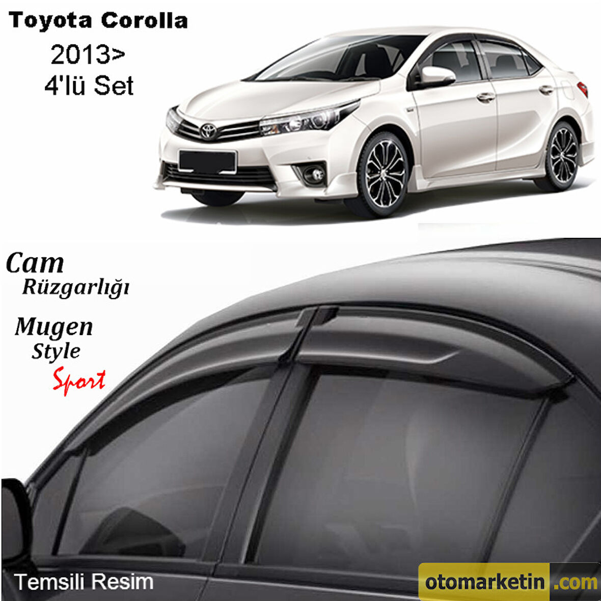 Toyota Corolla Mugen Cam Rüzgarlığı 2013-2018