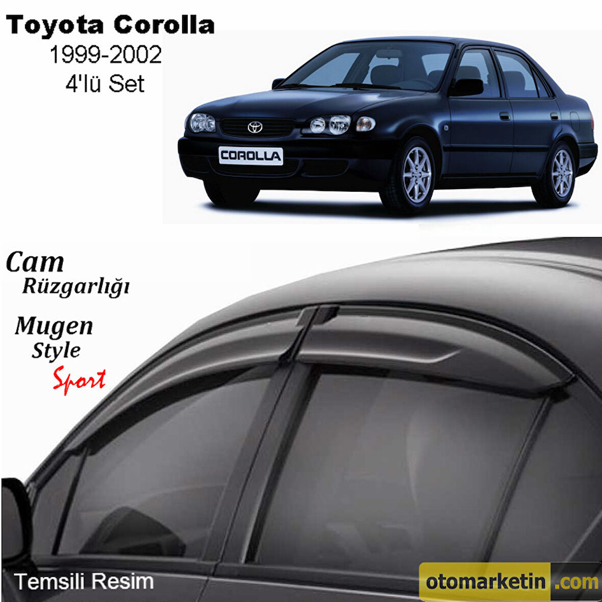 Toyota Corolla Mugen Cam Rüzgarlığı 1999-2001