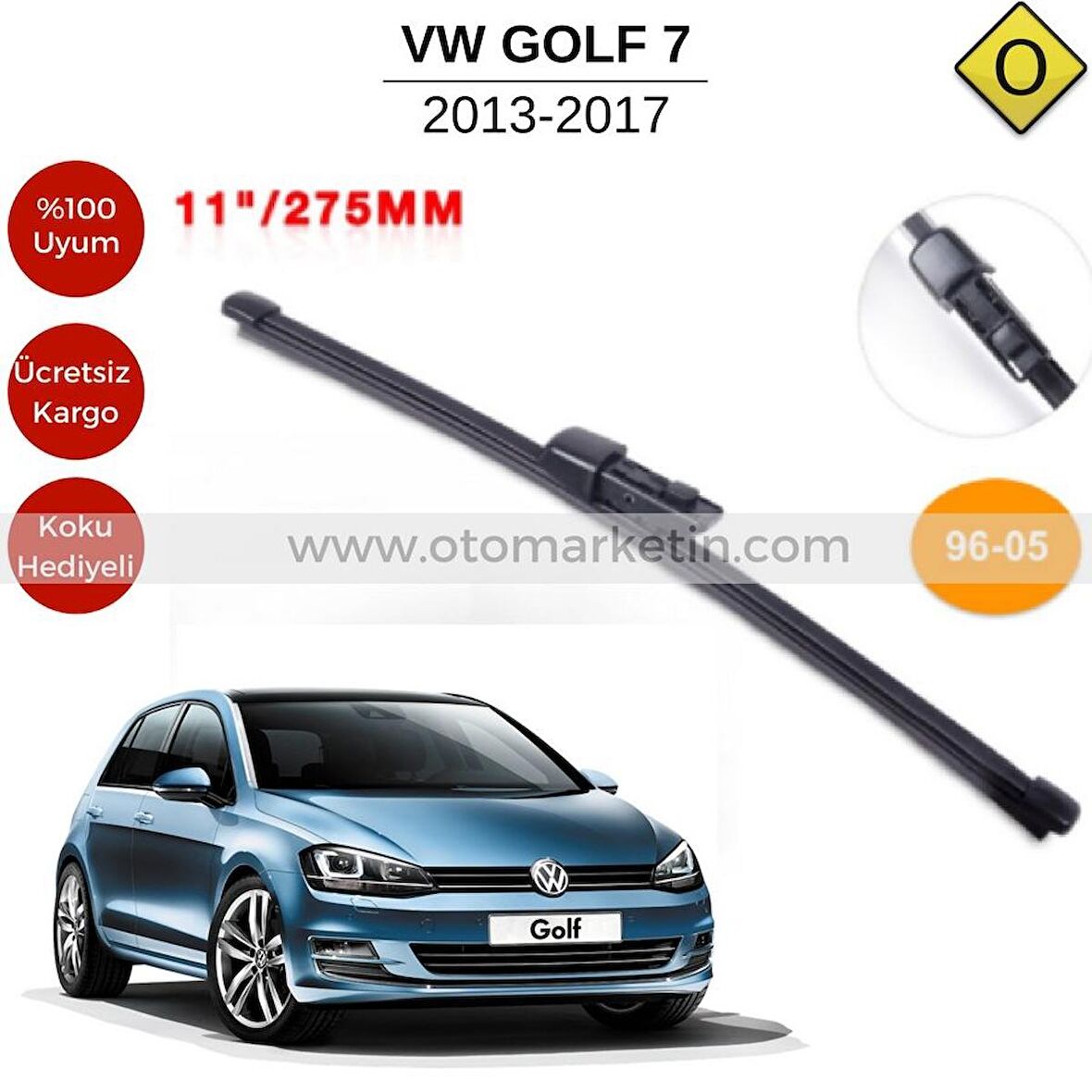 Vw Golf 7 Arka Silecek 2013-2017(MTM96-05)