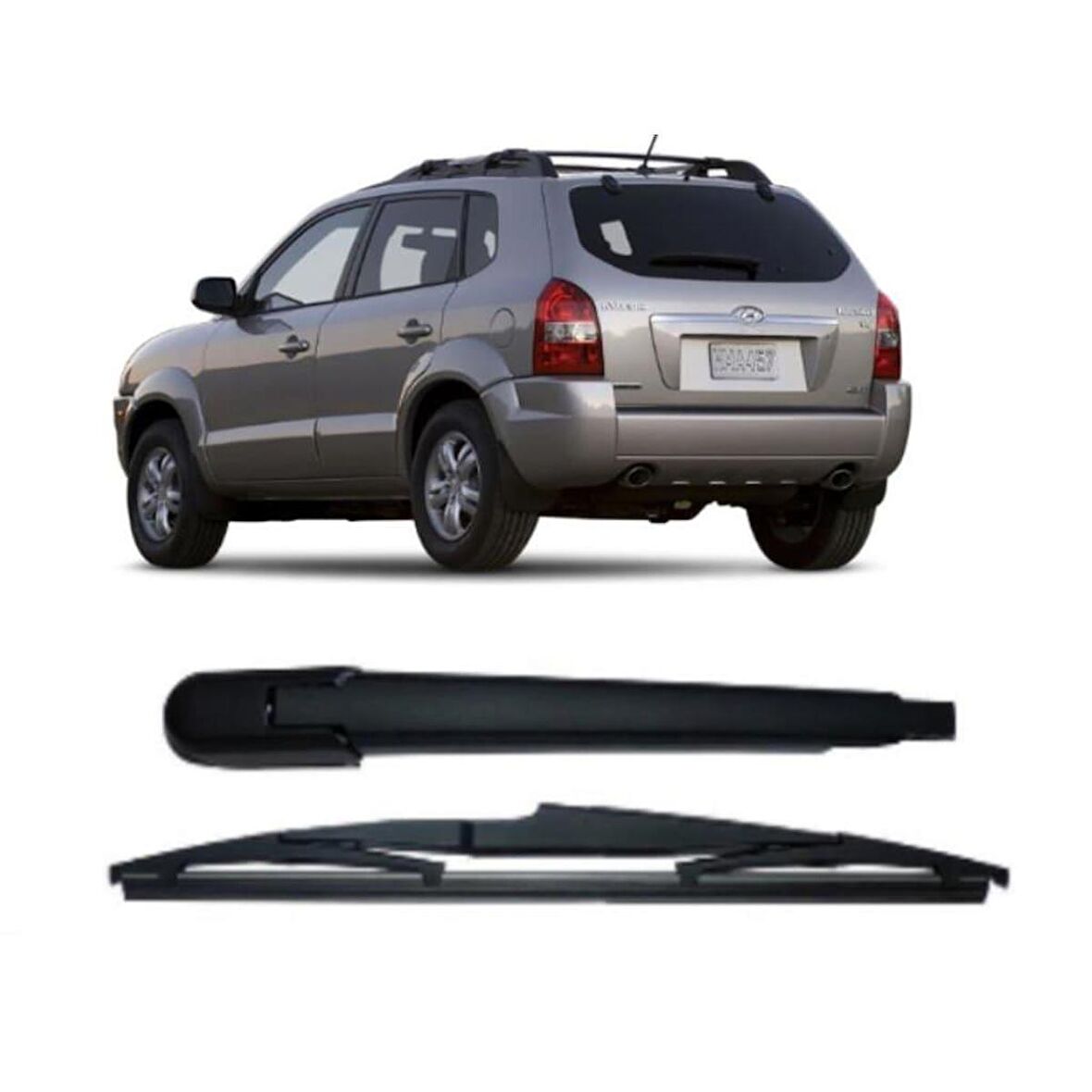 Hyundai Tucson Arka Silecek Kolu ve Süpürgesi 2004-2010 (954731)