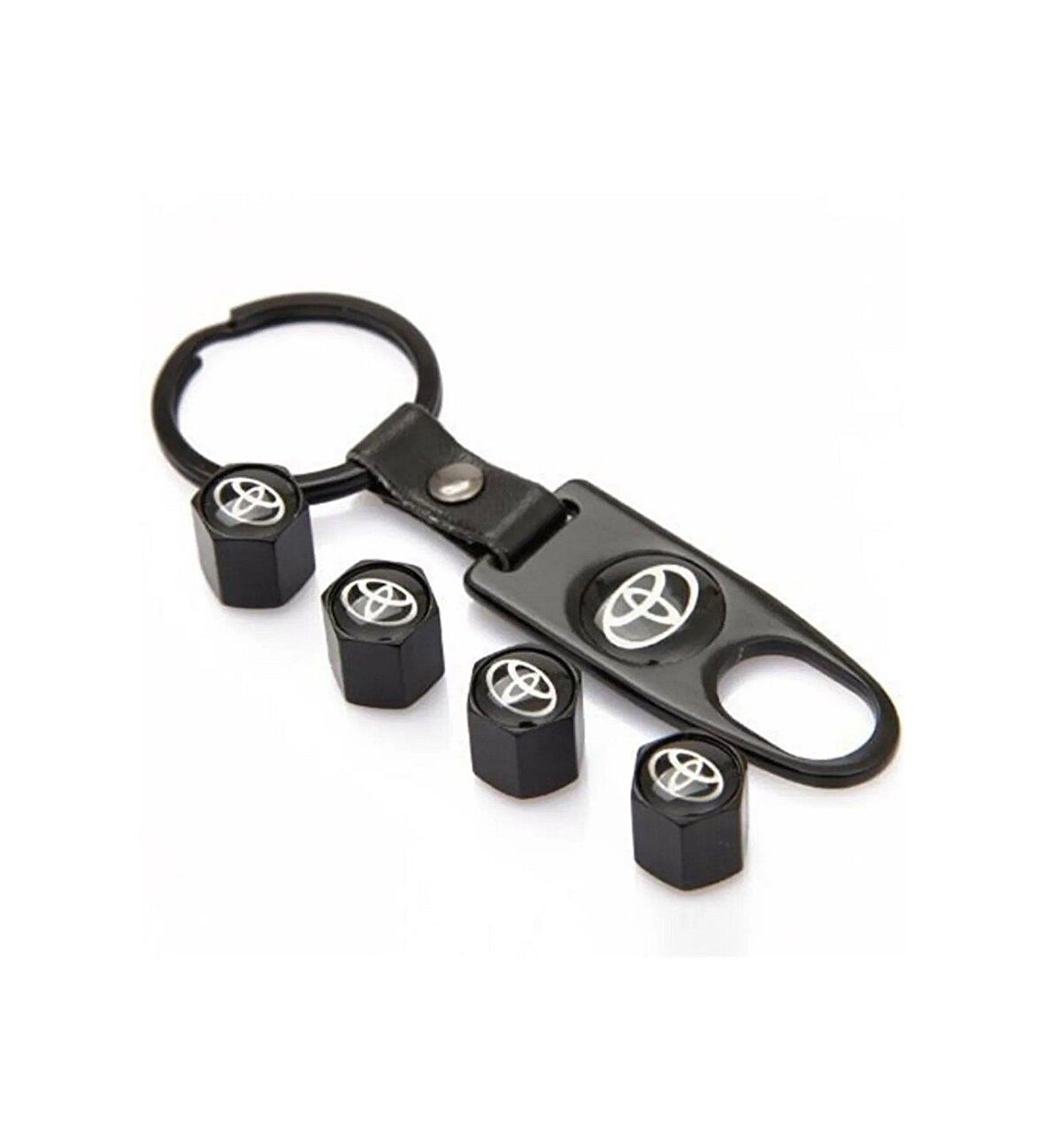 Toyota Metal Sibop Kapağı Anahtarlık Seti