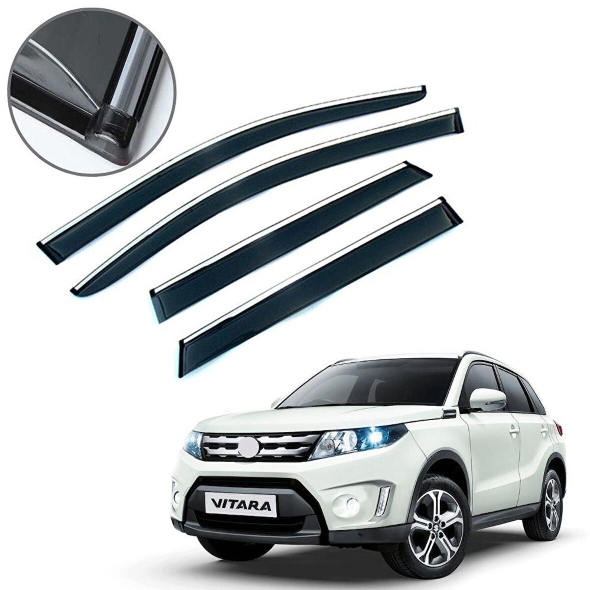 Suzuki Vitara Krom Çıtalı Cam Rüzgarlığı 2016-2020