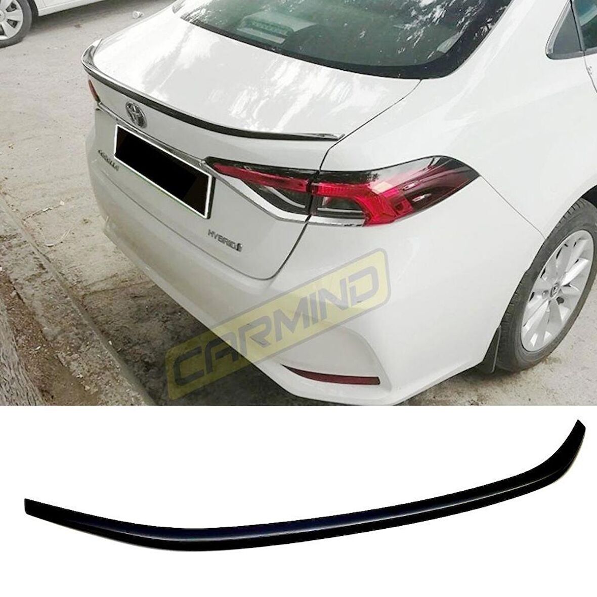 Toyota Corolla Bagaj Üstü Piano Black Spoiler 2019 Sonrası