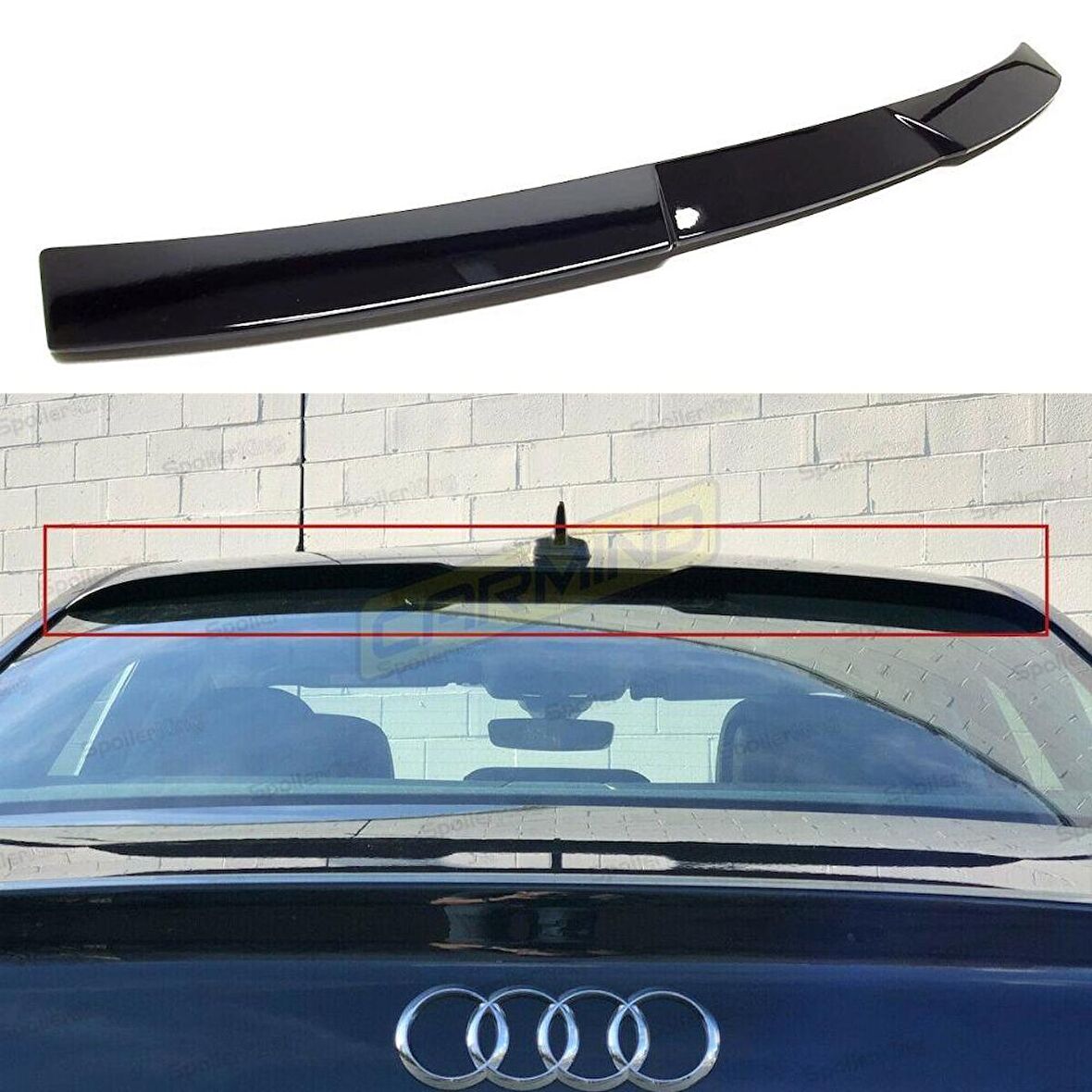 Audi A4 Cam Üstü RS Spoiler Piano Black 2013-2016