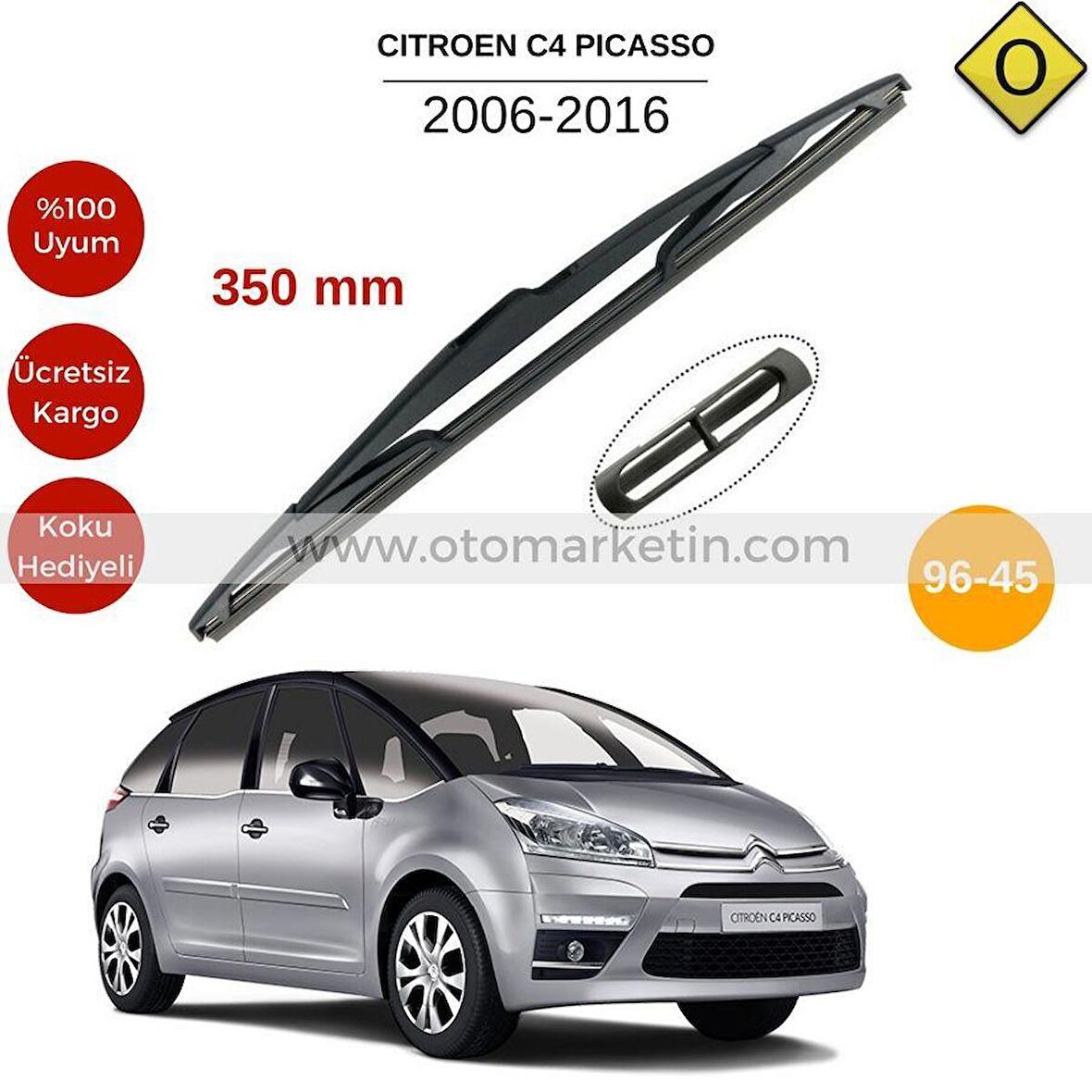 Citroen C4 Picasso Arka Silecek 2006-2016(MTM96-45)