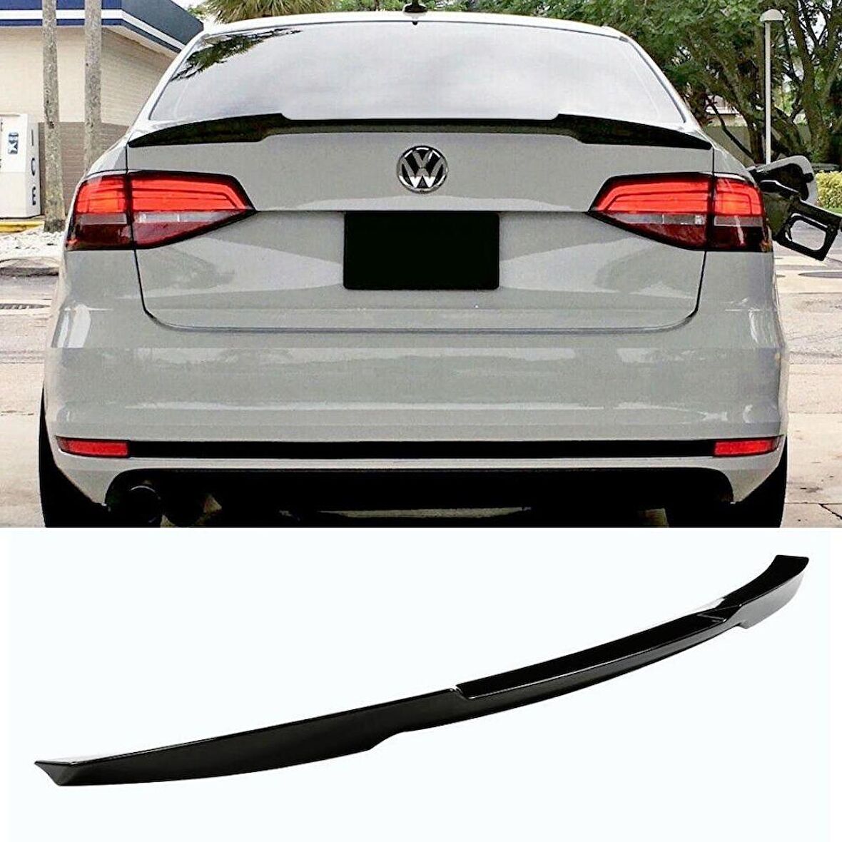 Volkswagen Jetta M4 Style Bagaj Üstü Spoiler Piano Black 2012-2018