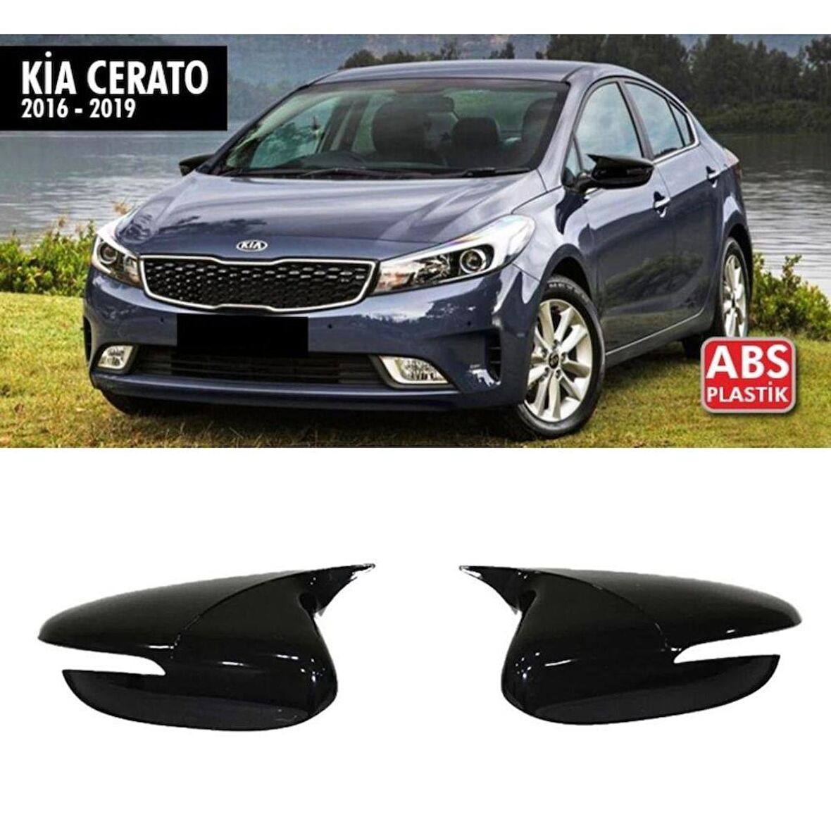 Kia Cerato Batman Yarasa Ayna Kapağı 2016-2019