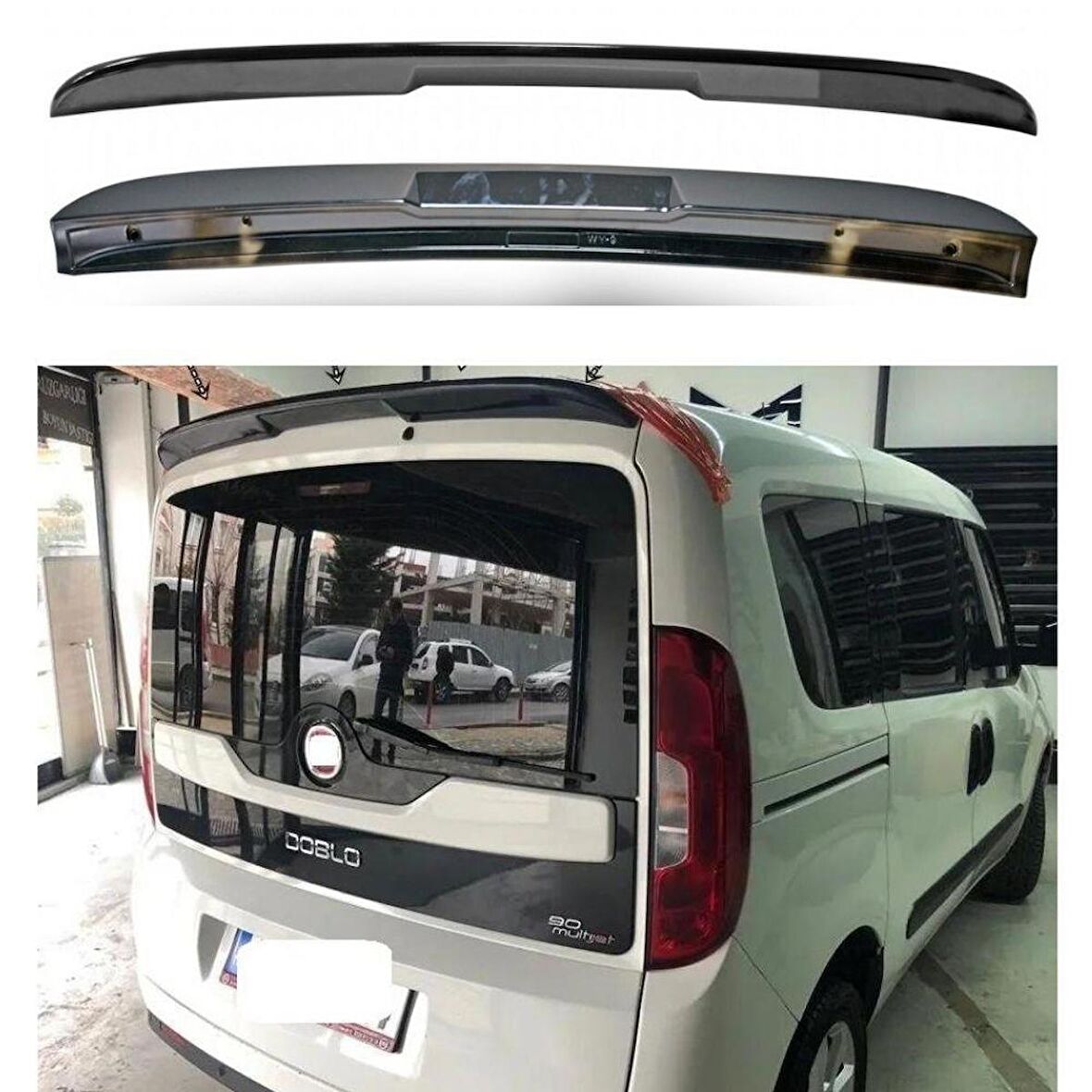 Fiat Doblo Piano Black Boyalı Spoiler ABS Plastik 2012-2020