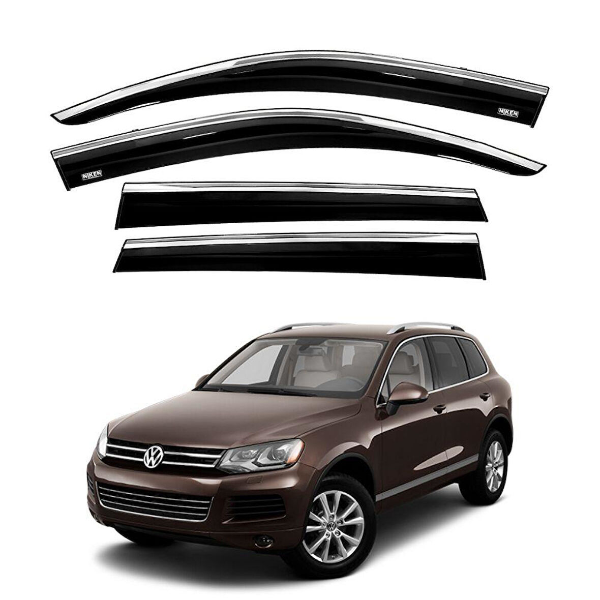 Volkswagen Touareg Krom Çıtalı Cam Rüzgarlığı 2011-2016