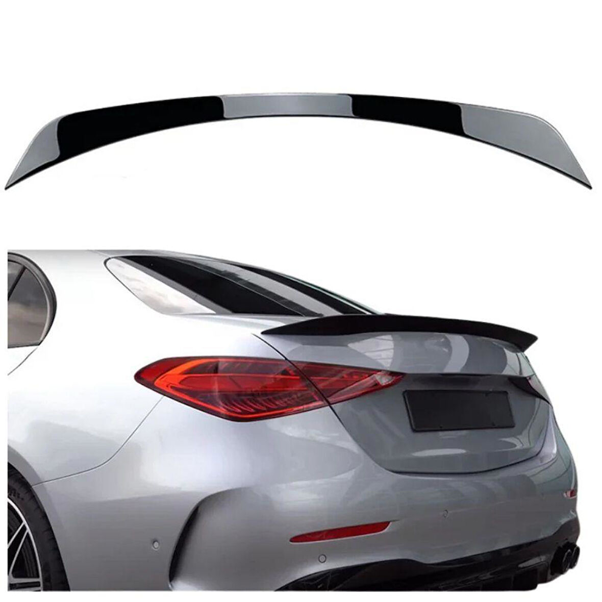Mercedes C Serisi W206 C63 Bagaj Üstü Piano Black Spoiler
