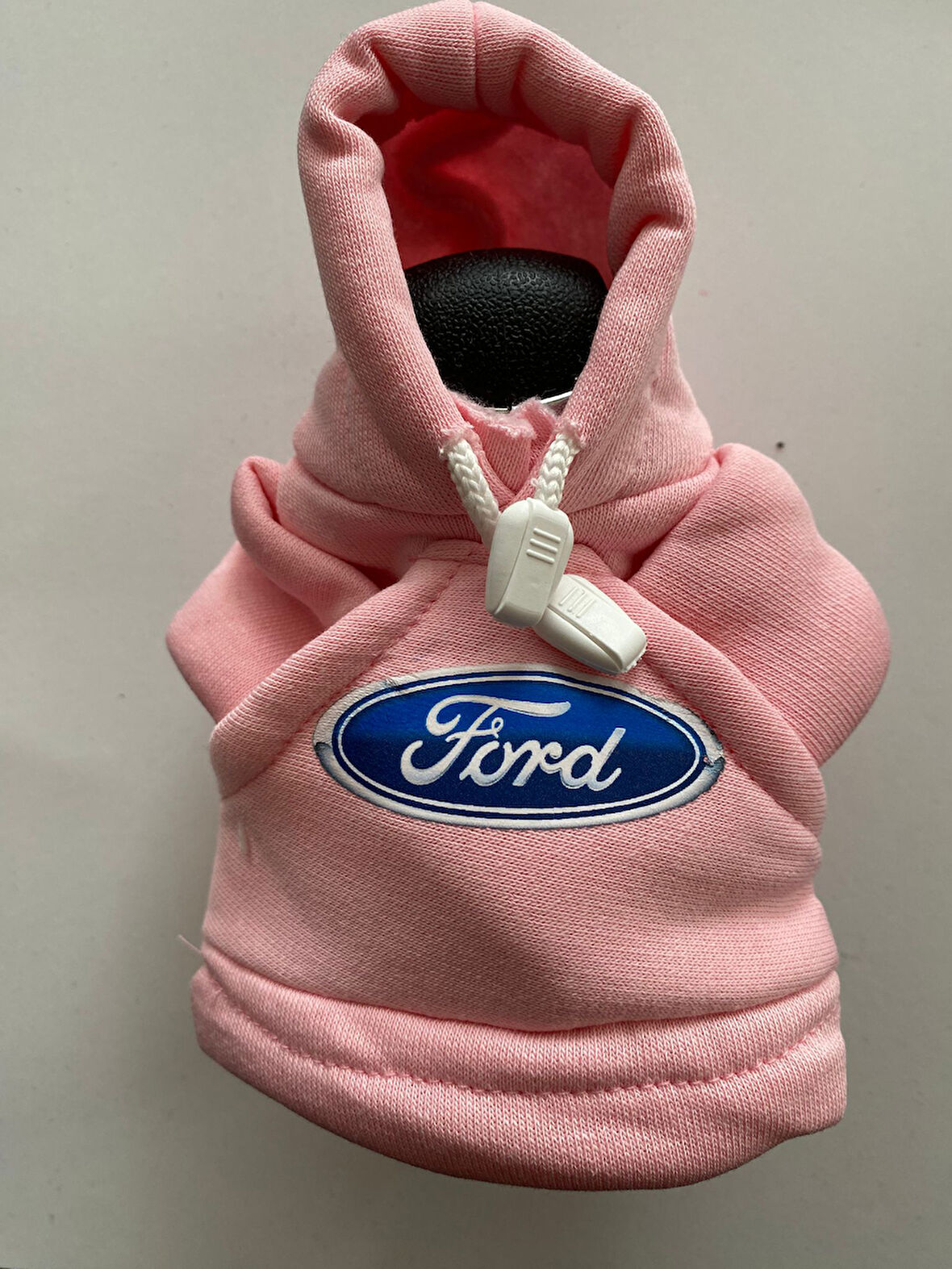 Vites Topuzu Kapüşonlu Polar FORD Pembe