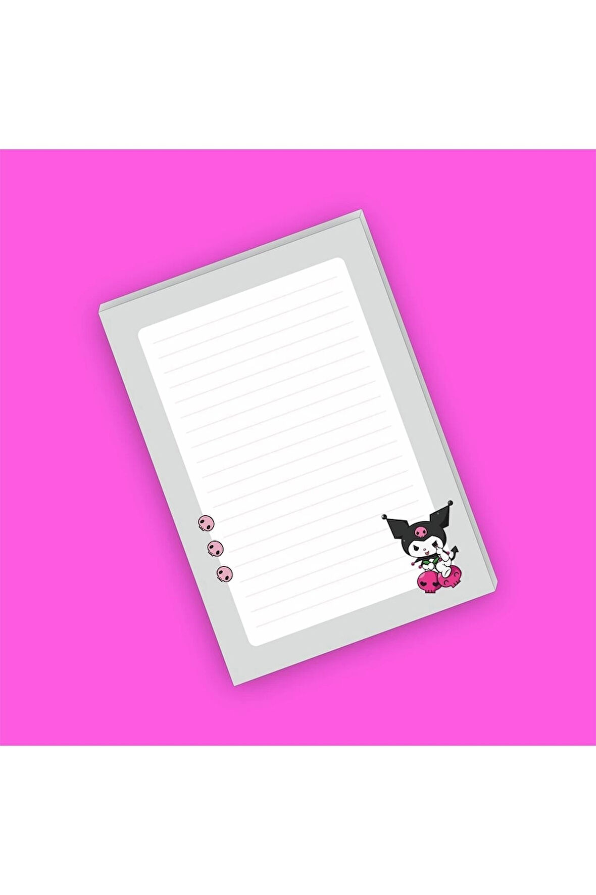 Kuromi Sanrio Not Defterleri | Notepad | Bloknot | Memo | A5 (14x20cm) 40 Sayfa Not Defteri