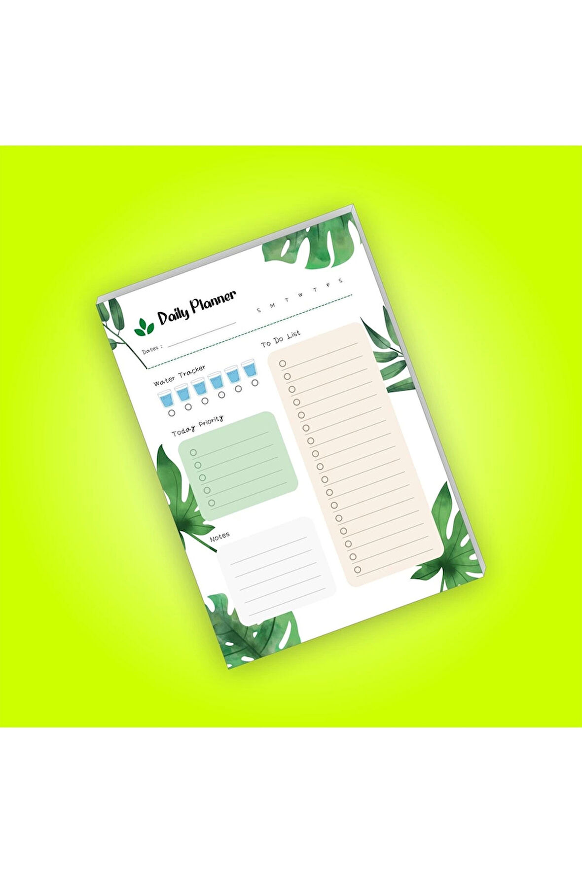 Günlük Planlayıcı | Daily Planner | Notepad | Notebook | Not Defteri | A5 Bloknot